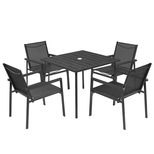 songmics-gartengarnitur-4-1-mit-tisch-und-4-st-hlen-anthrazitgrau-tintenschwarz image 8