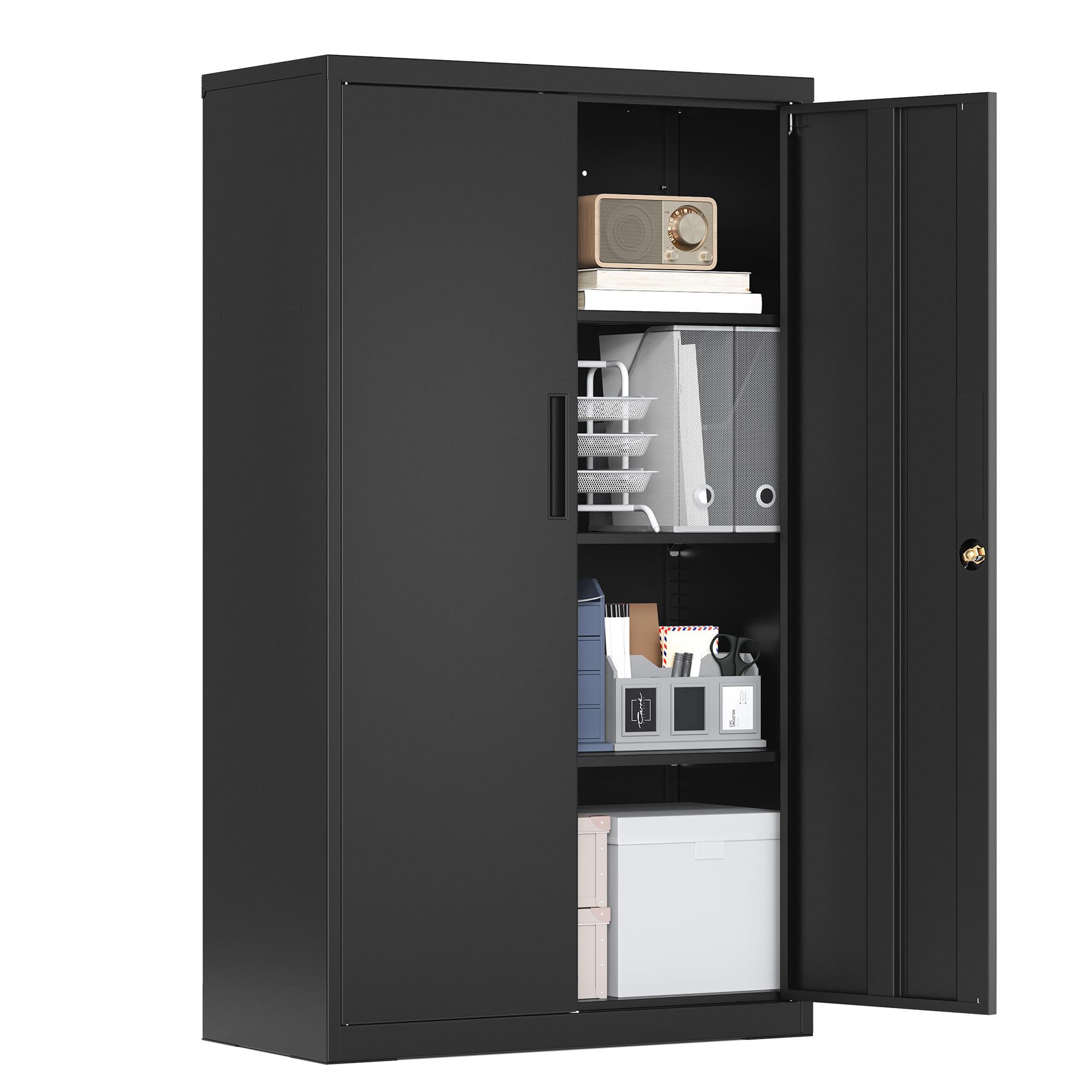 songmics-aktenschrank-abschlie-bar-2-t-rig-80-x-40-x-140-cm-metallschrank image 1