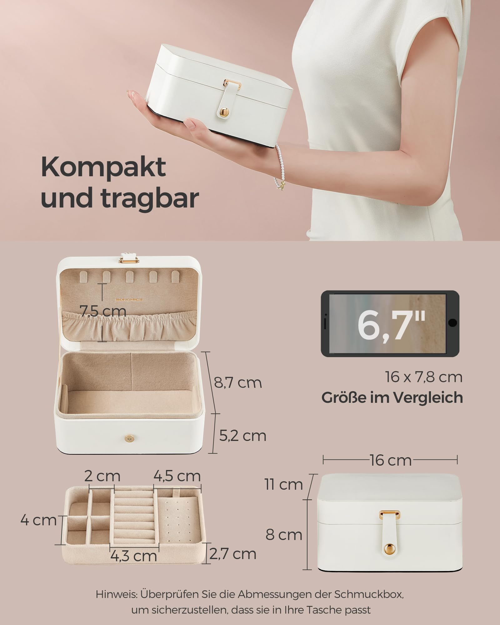 songmics-gisella-schmuckk-stchen-reise-klein-wolkenwei-jbc166w01 image 3