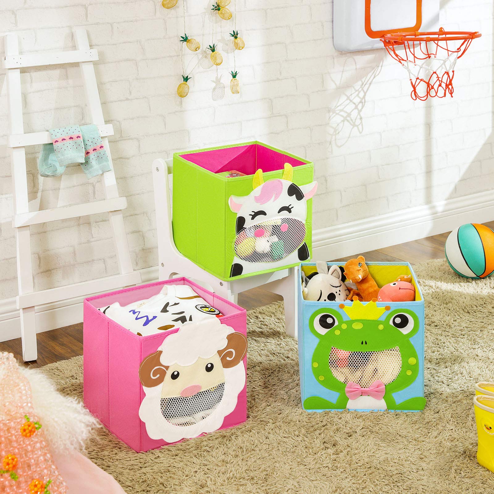 songmics-aufbewahrungsboxen-kinder-3er-set-27x27x27-cm-tiermotive-rfb01pg image 3
