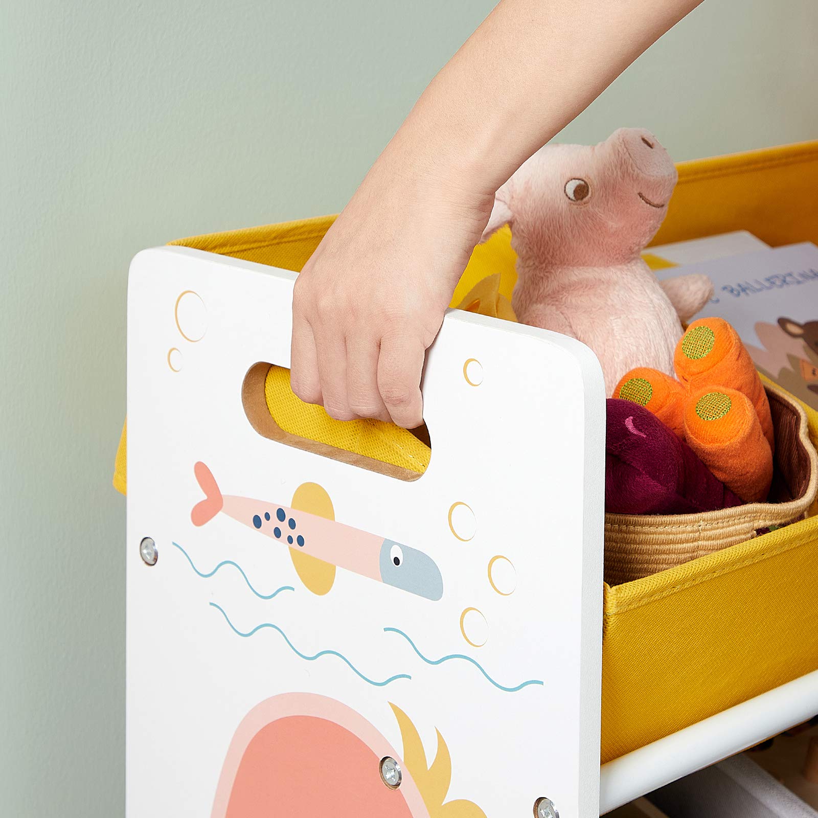 songmics-spielzeugregal-gkrs04wt-mit-12-stoffboxen-kinderzimmer-organizer-wei image 5