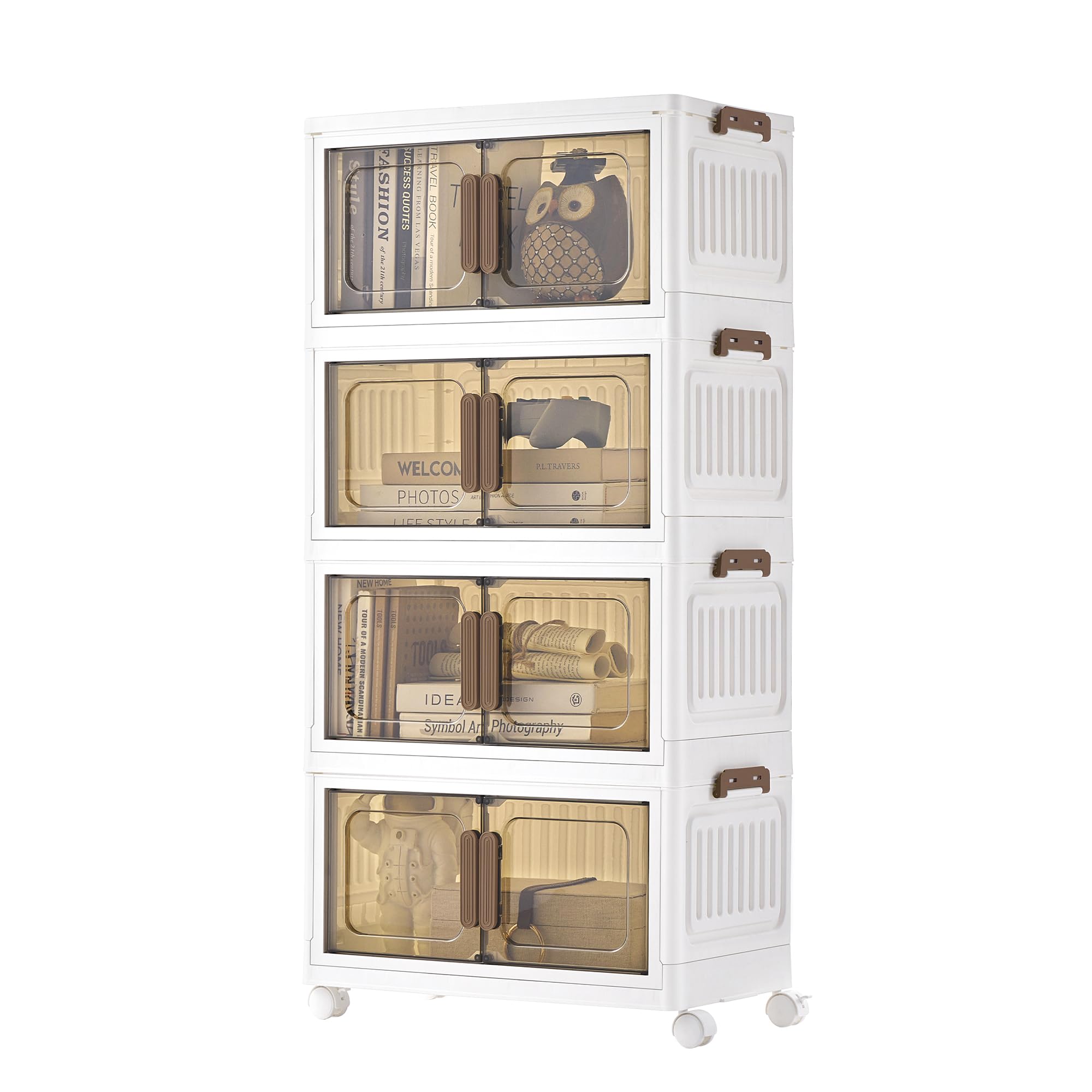 songmics-aufbewahrungsboxen-rlb450wz01-4-ebenen-180l-auf-rollen-wei image 8