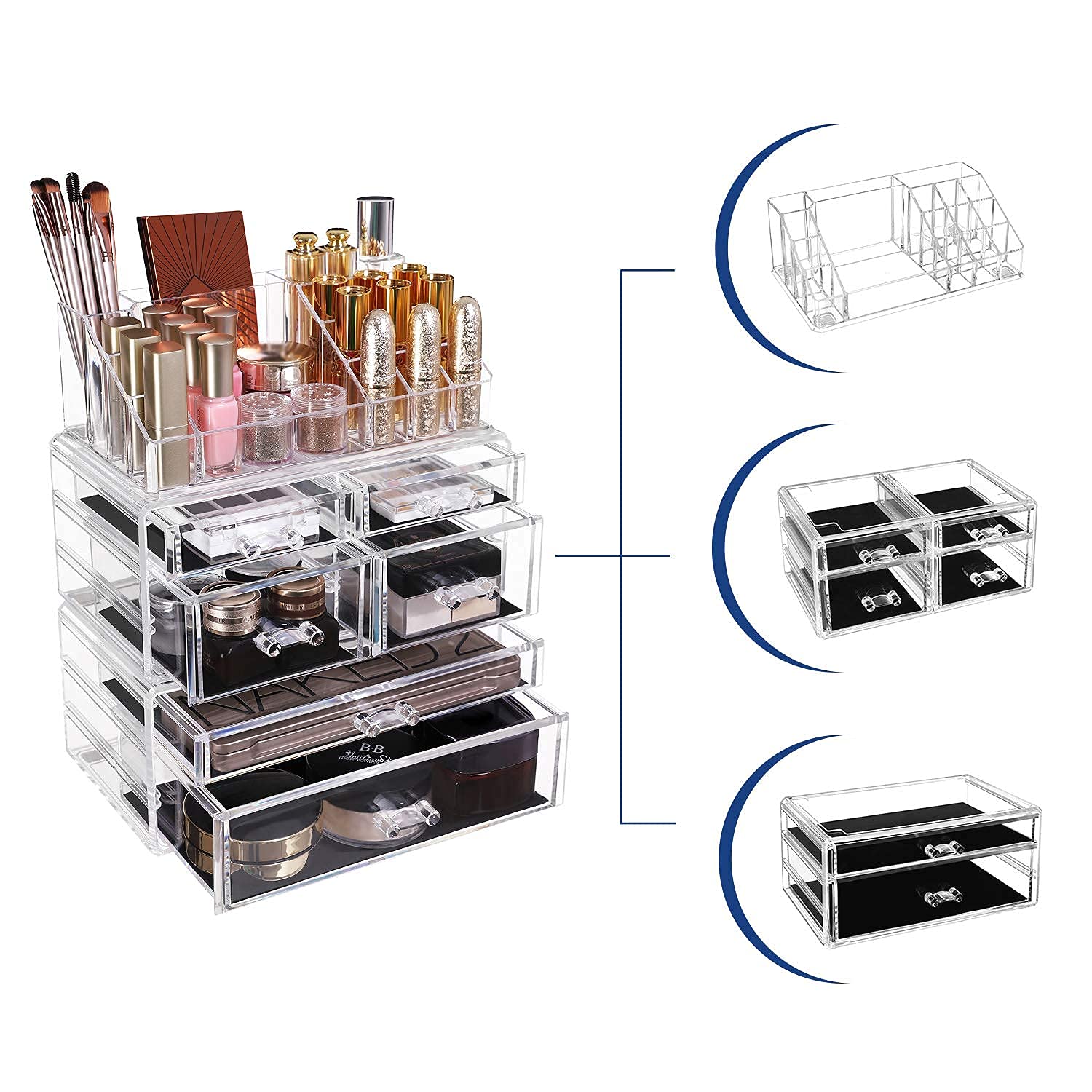 songmics-make-up-organizer-jka008tp-kosmetik-organizer-transparent image 4