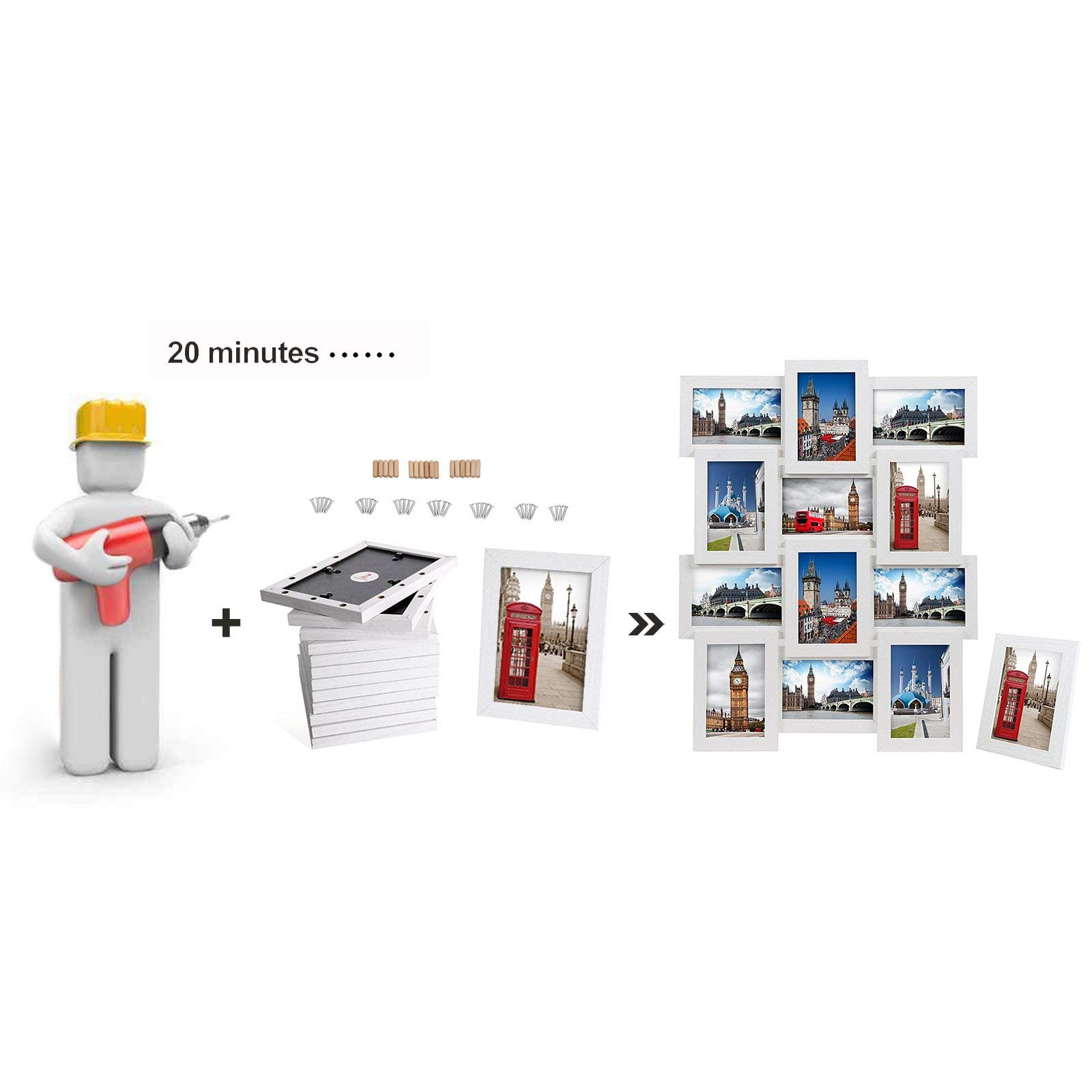 songmics-bilderrahmen-collage-rpf112w-13er-set-wei image 4