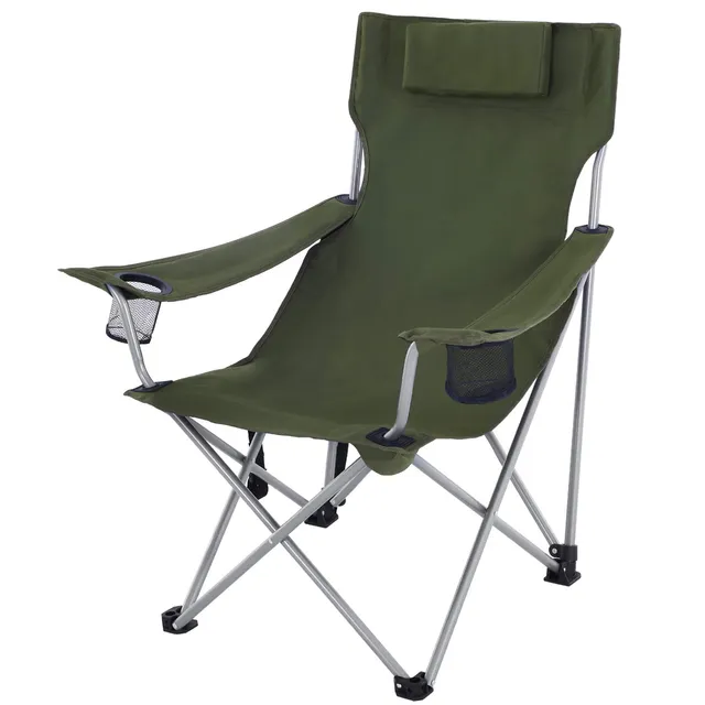 songmics-campingstuhl-faltbar-gr-n-mit-kopfst-tze-gcb09ag image 1