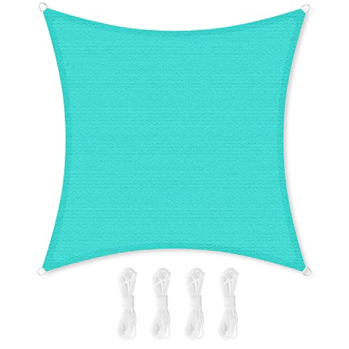 songmics-gss002b01-sonnensegel-3-7x3-7-m-quadrat-hdpe-t-rkisblau image 7