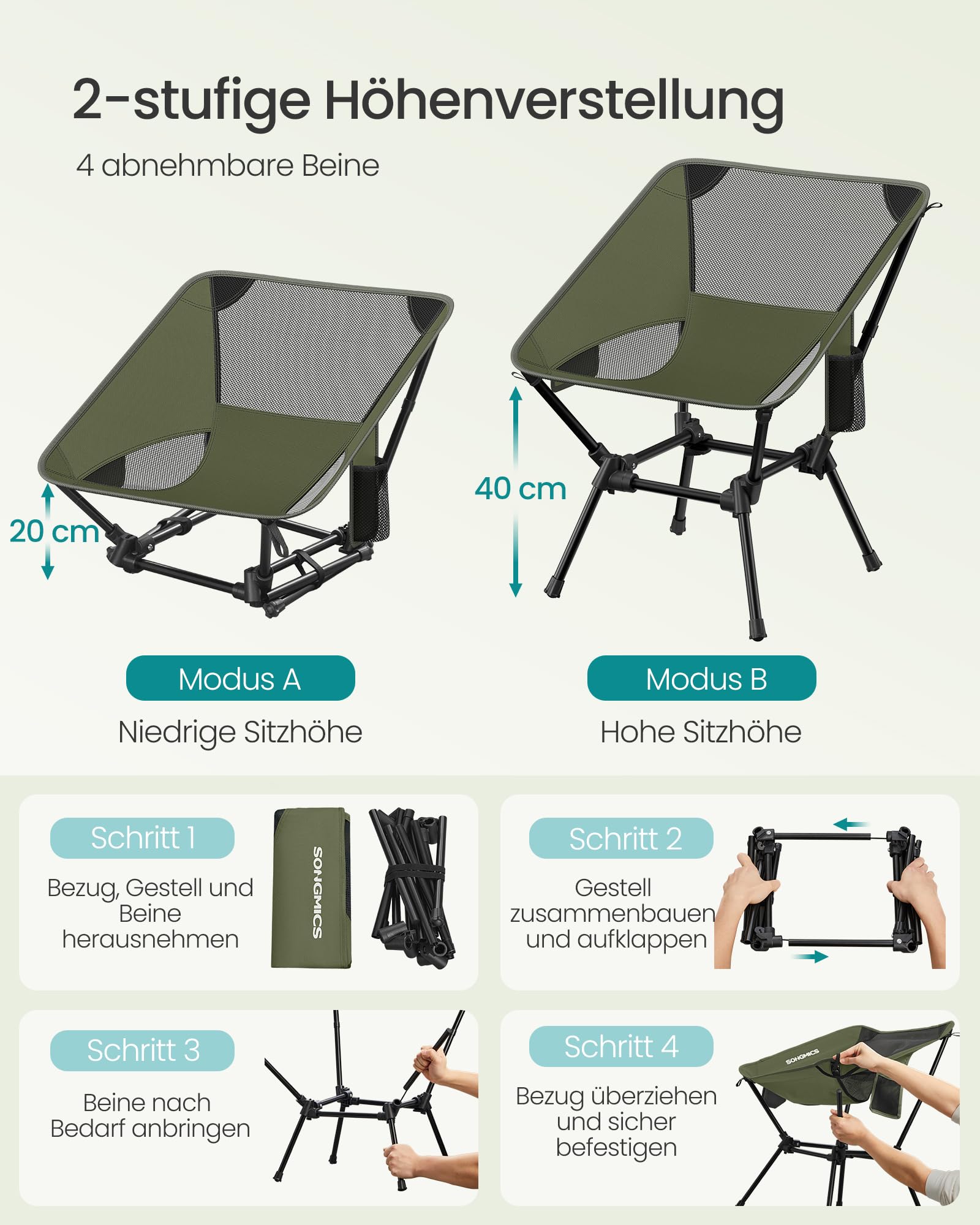 songmics-campingstuhl-klappbar-h-henverstellbar-stahl-bis-150-kg-mit-2-seitentas image 6