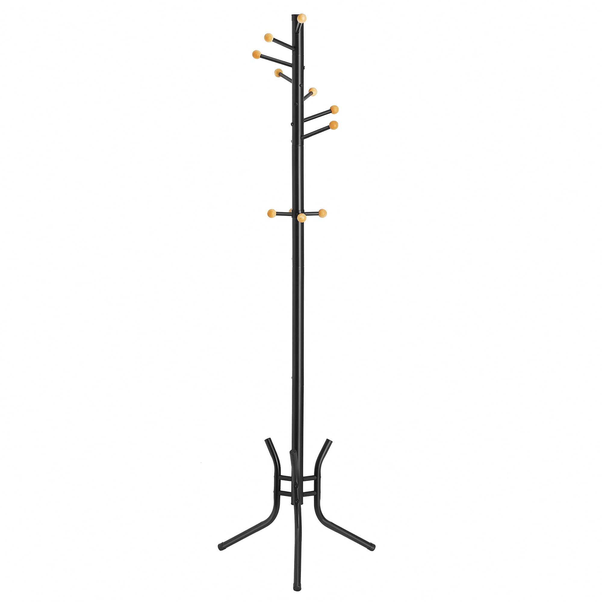songmics-rcr028b01-garderobenst-nder-stahl-schwarz-173-cm-11-haken image 1