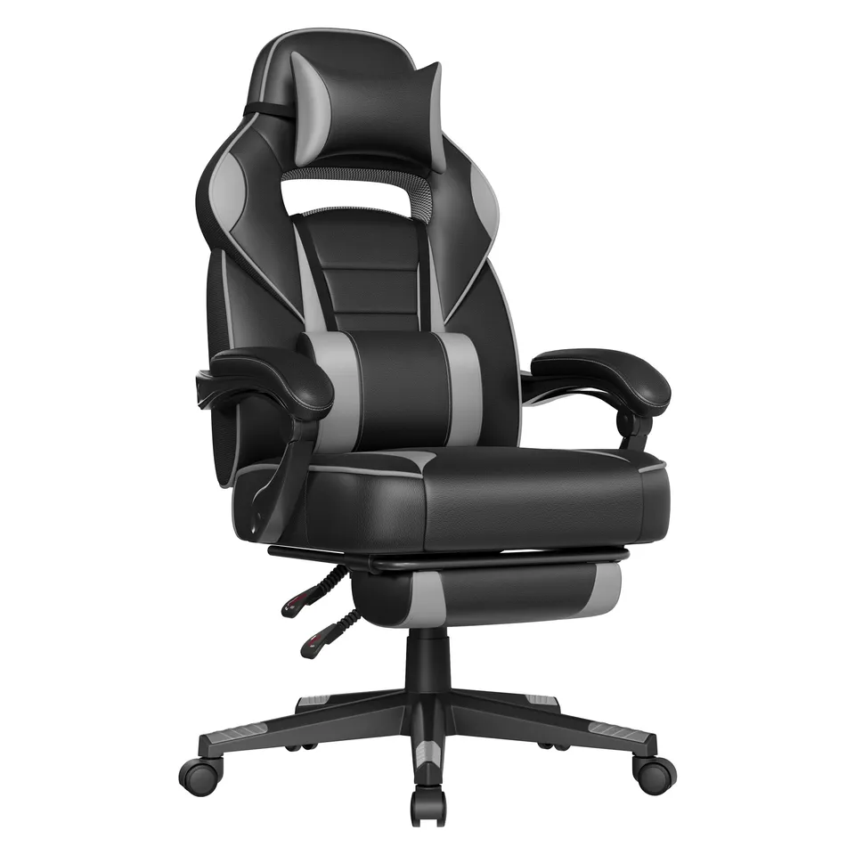 songmics-gaming-stuhl-b-rostuhl-mit-fu-st-tze-bis-150-kg-tintenschwarz-taubengra image 1