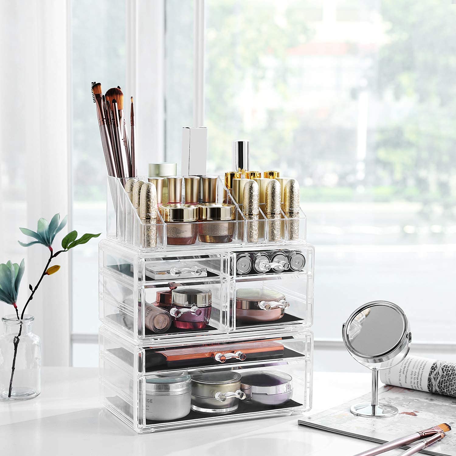 songmics-make-up-organizer-jka008tp-kosmetik-organizer-transparent image 2
