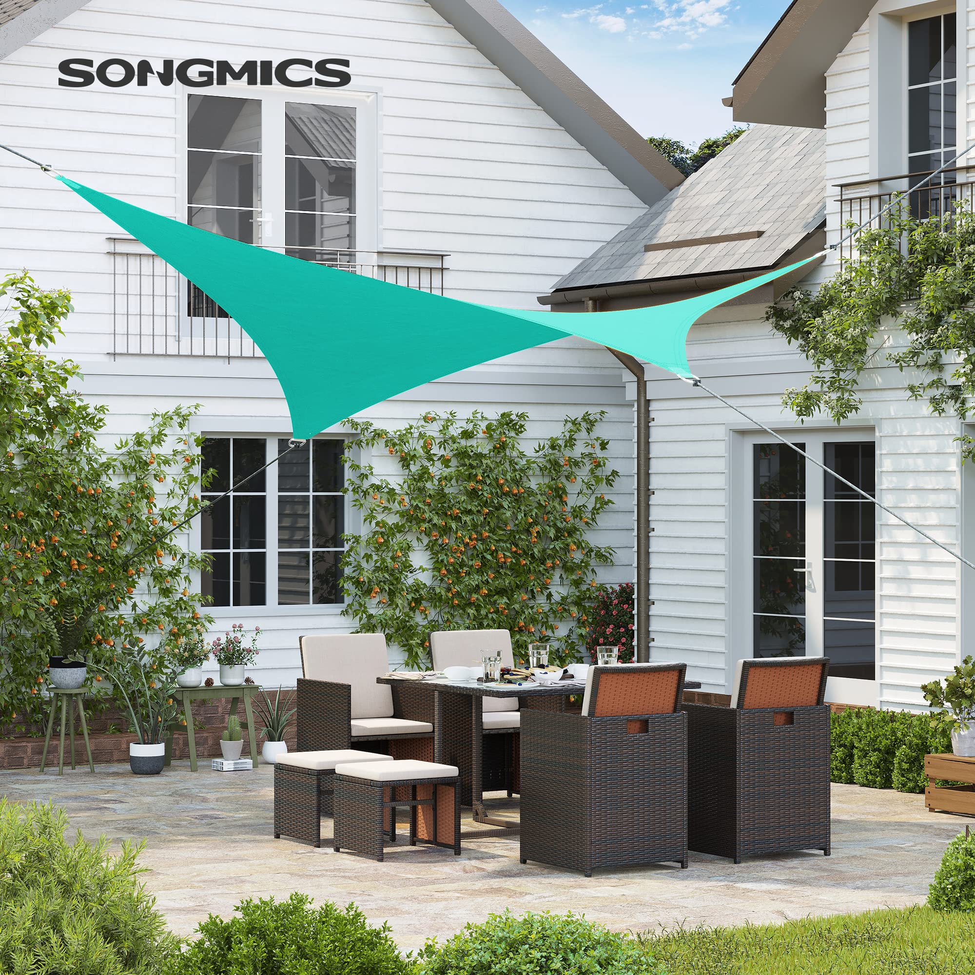 songmics-gss002b01-sonnensegel-3-7x3-7-m-quadrat-hdpe-t-rkisblau image 2