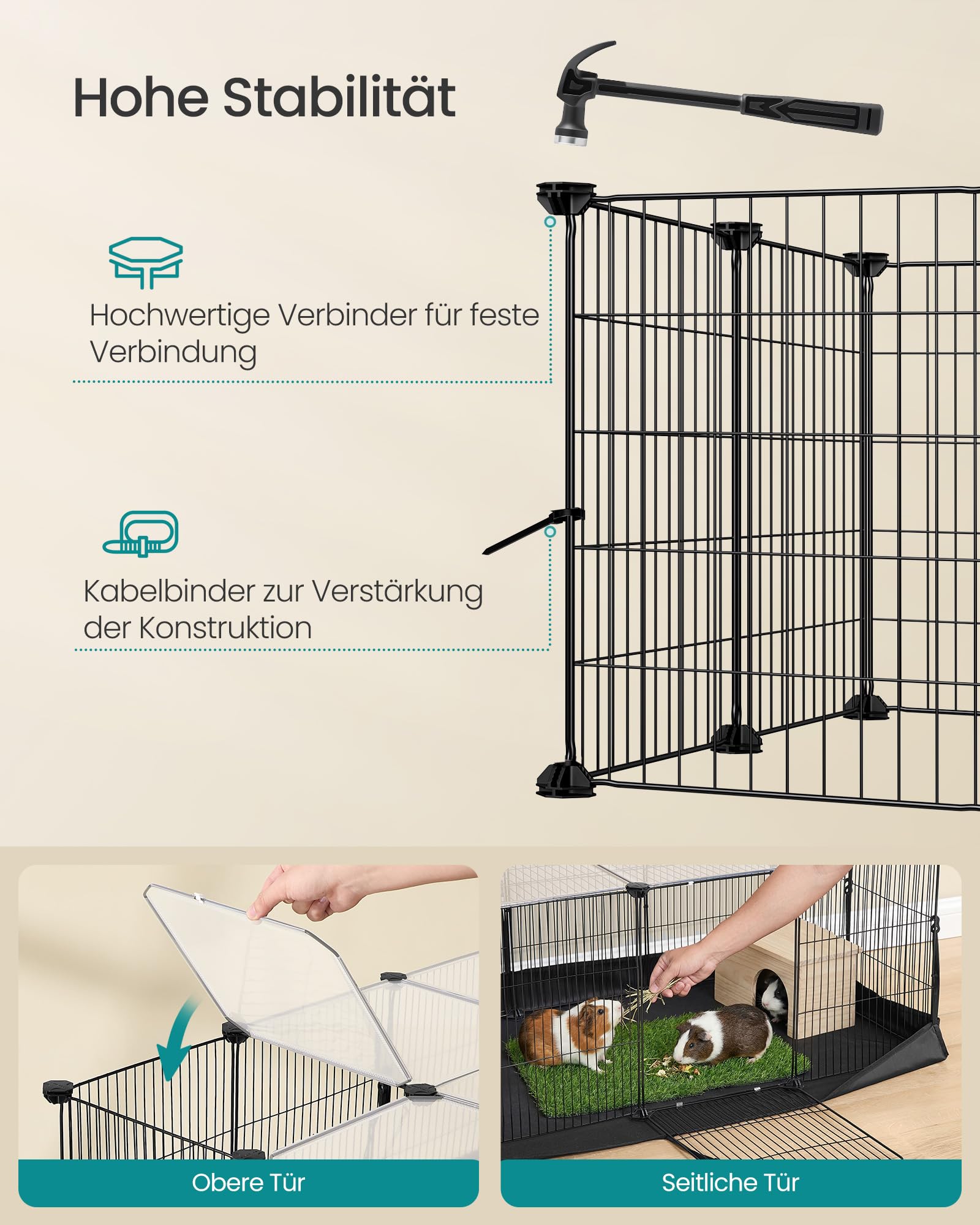 songmics-kleintiergehege-20-platten-123x63x41-5cm-mit-3-t-ren image 7
