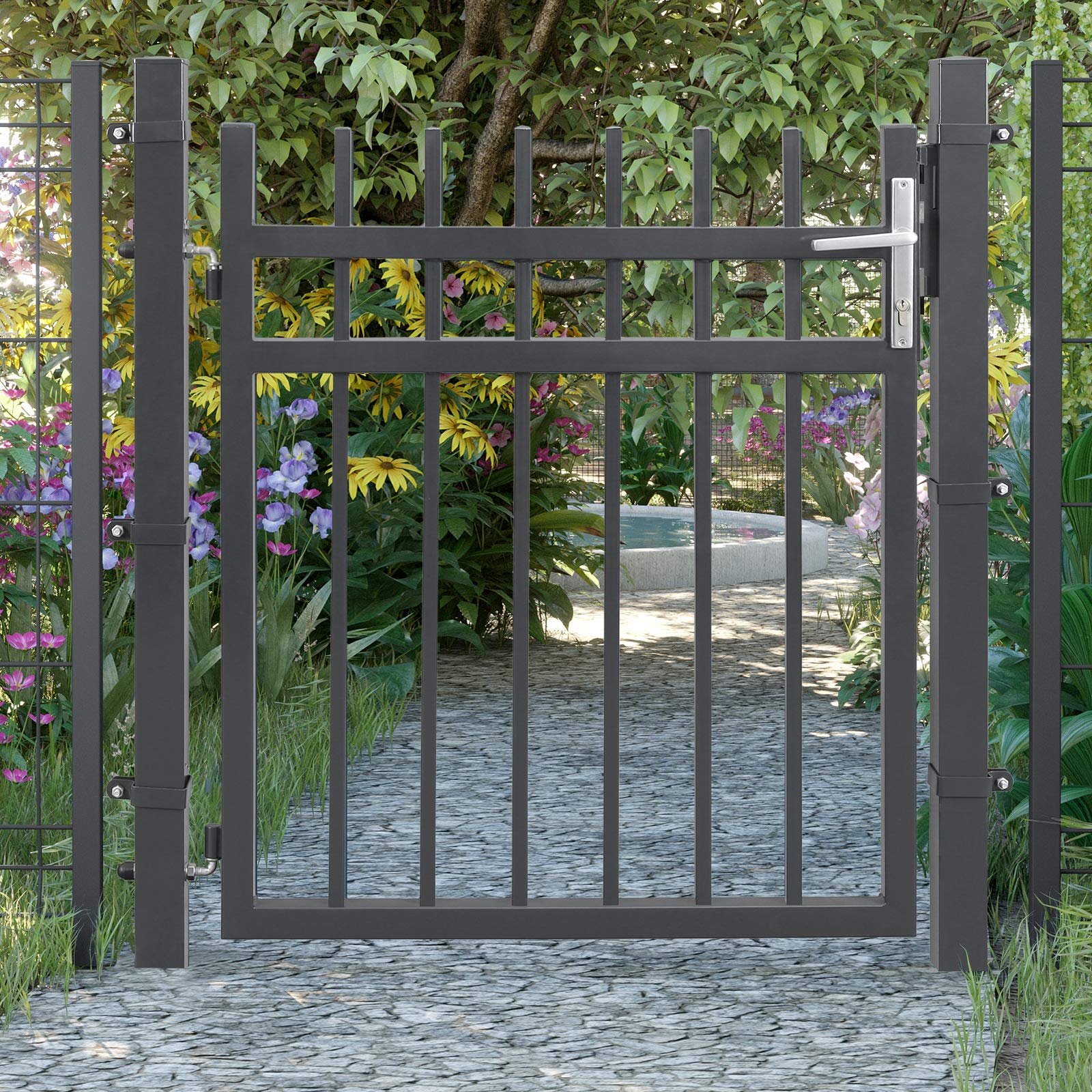 songmics-gartentor-gartent-r-zauntor-106-x-90-cm-grau-ggd350g image 2