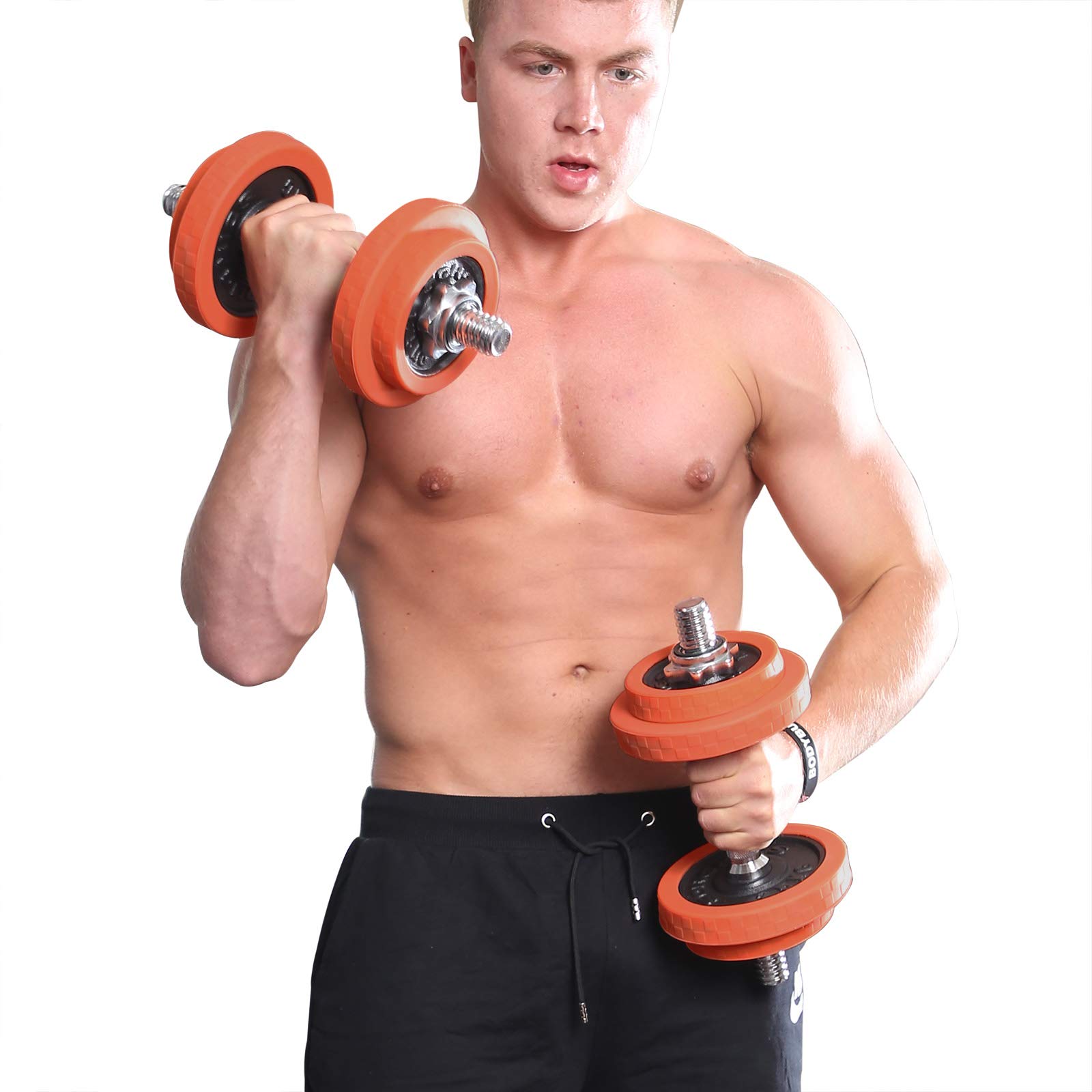 songmics-hantelset-syl20lra-gusseisen-verstellbar-kurzhantel-langhantel-orange image 7