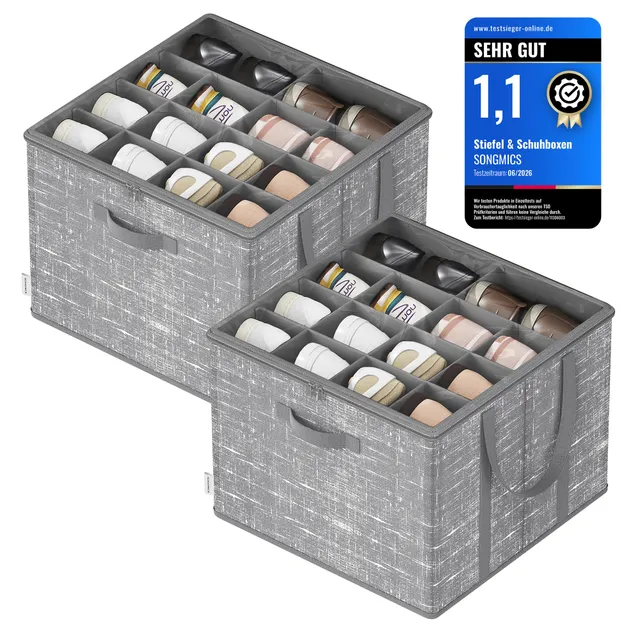 songmics-schuh-organizer-2er-set-f-r-16-paar-schuhe-42-x-42-x-31-7-cm-mit-griffe image 1