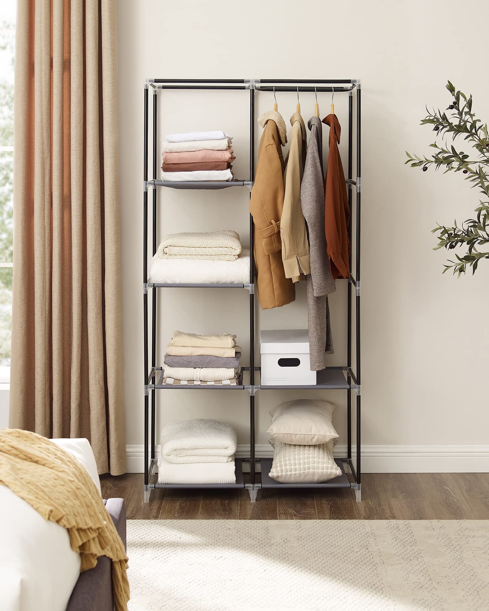 songmics-ryg84g-stoff-kleiderschrank-88-x-45-x-168-cm-grau image 3