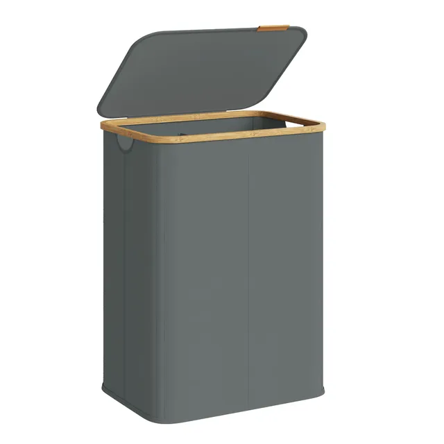 songmics-w-schekorb-mit-deckel-faltbar-140-l-bambusrahmen image 1