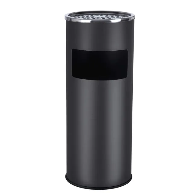 songmics-standaschenbecher-ltb17c-30-l-m-lleimer-mit-aschenbecher-24-5-cm-schwar image 1