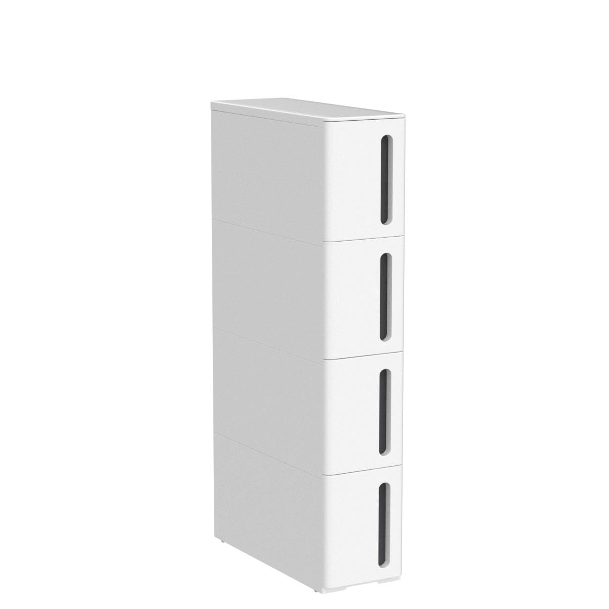 songmics-nischenregal-mit-rollen-4-schubladen-17-3-cm-breit-wei-grau-kfr008g01 image 5