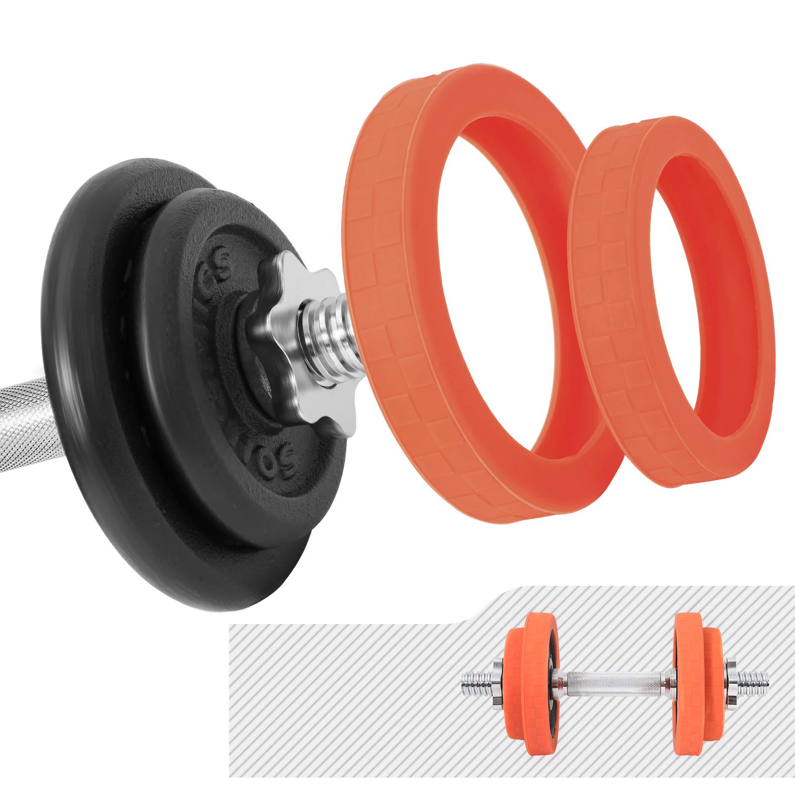 songmics-hantelset-syl20lra-gusseisen-verstellbar-kurzhantel-langhantel-orange image 5