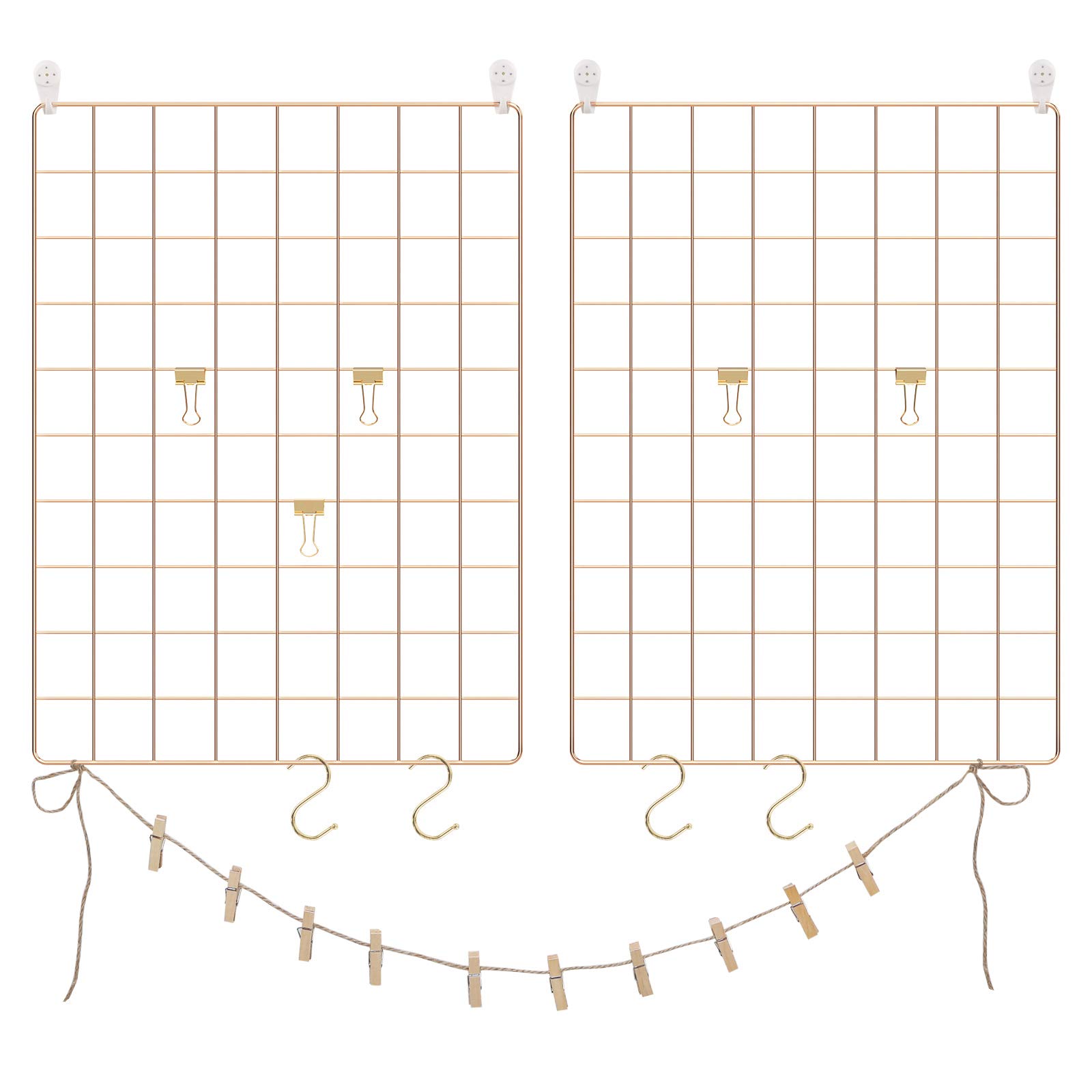 songmics-bilderst-nder-gitter-wanddeko-2er-set-metall-gold-lpp01gd image 1