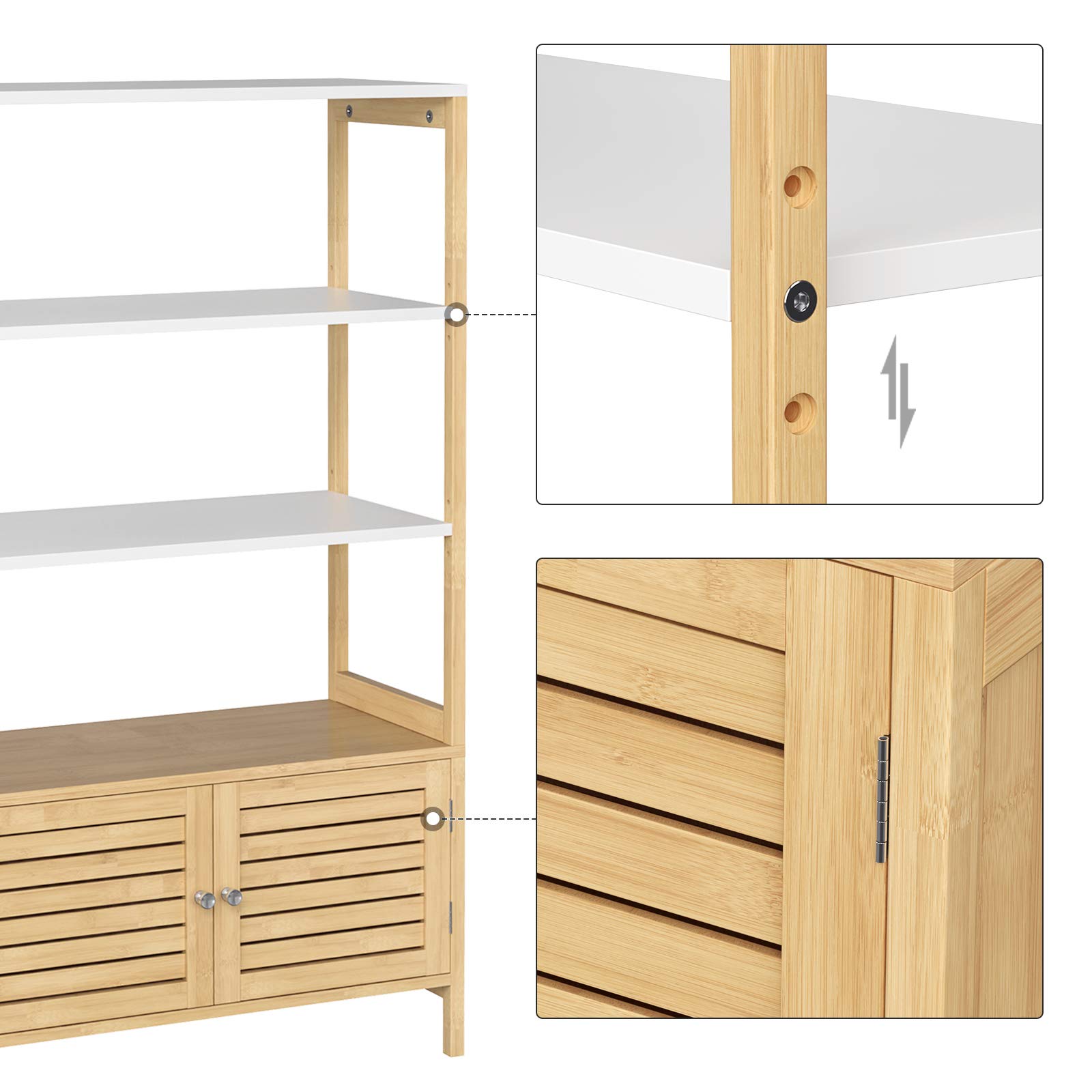 songmics-badezimmerschrank-bcb010n01-hoch-70-x-30-x-120-cm-bambus-wei-holzfarbe image 5