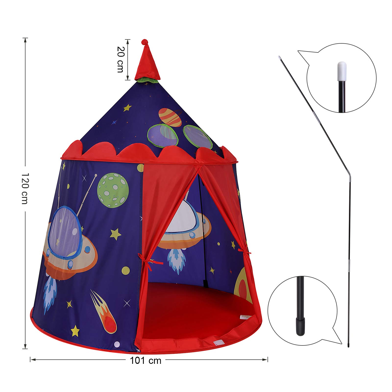 songmics-spielzelt-lpt01bu-schloss-spielhaus-101-x-120-cm-blau image 6