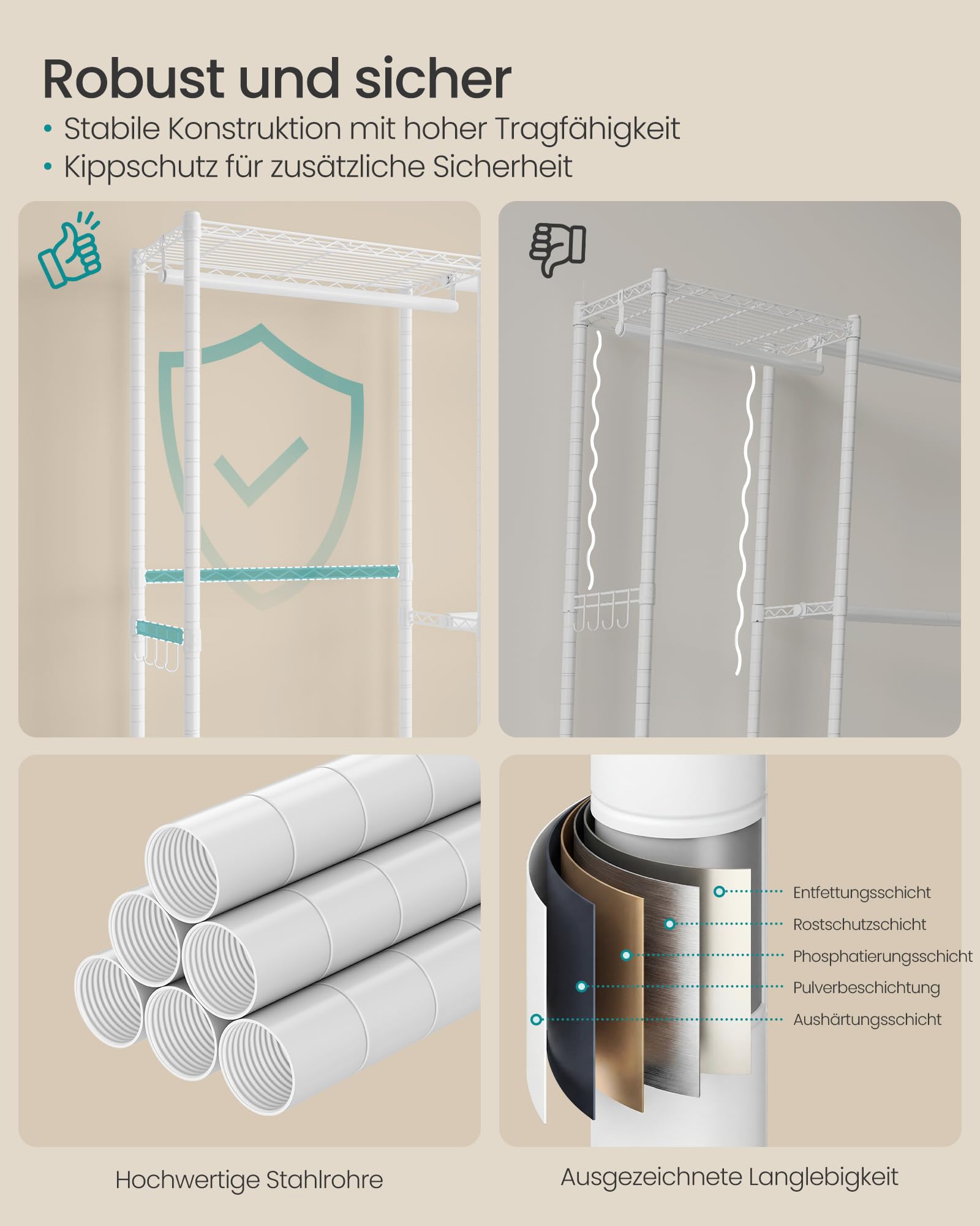 songmics-offener-kleiderschrank-40-x-177-220-x-193-cm-mit-4-kleiderstangen-metal image 7