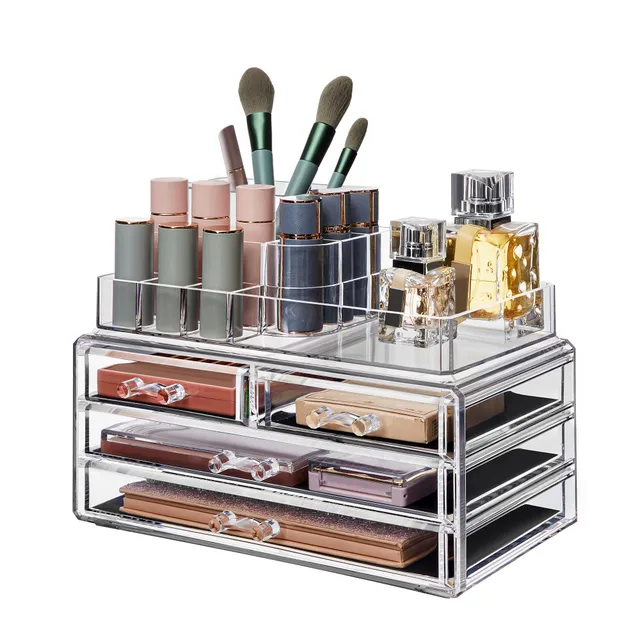 songmics-make-up-organizer-jka001tp-transparent-mit-4-schubladen image 1