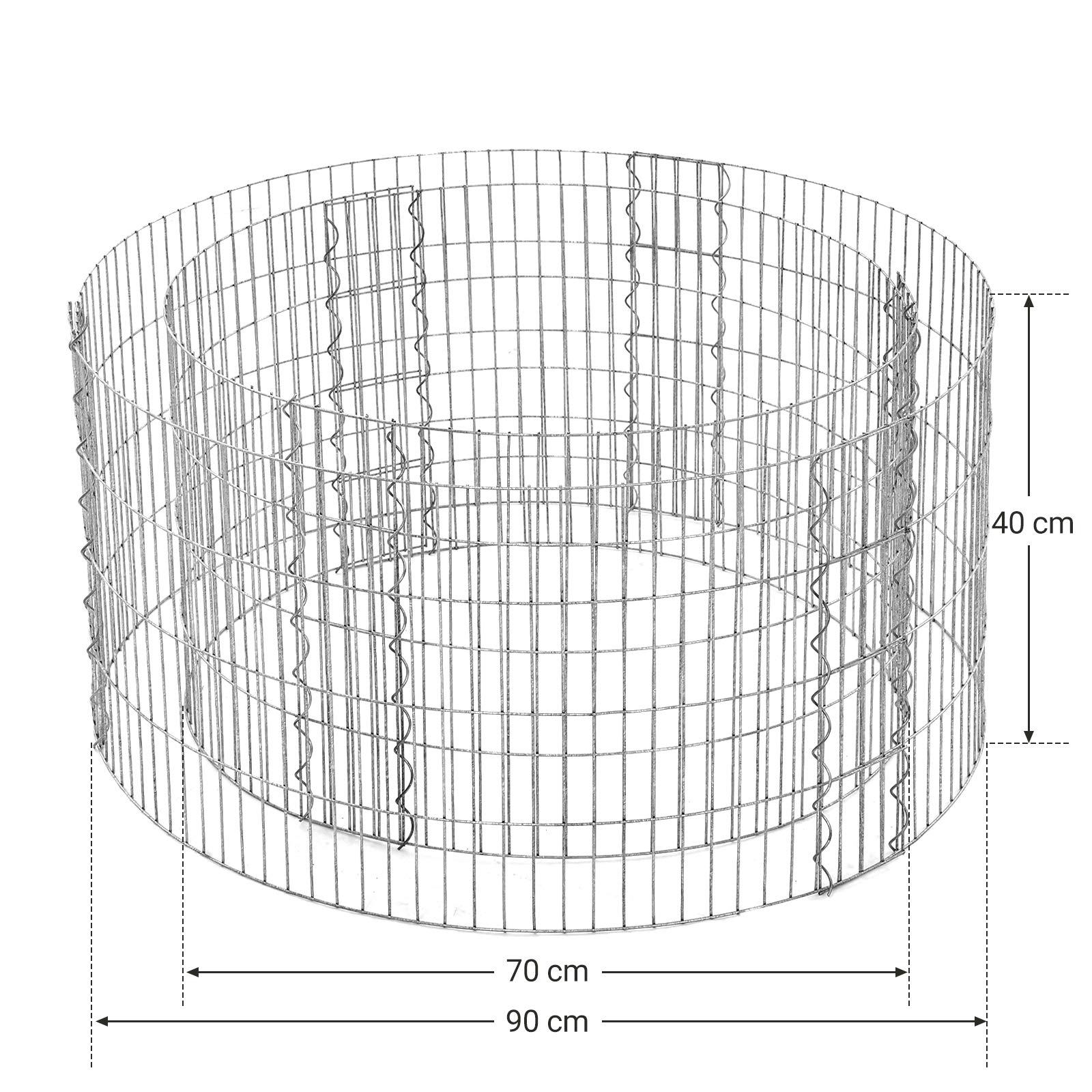 songmics-gabione-rund-ggb479-90-x-40-cm-x-h image 3