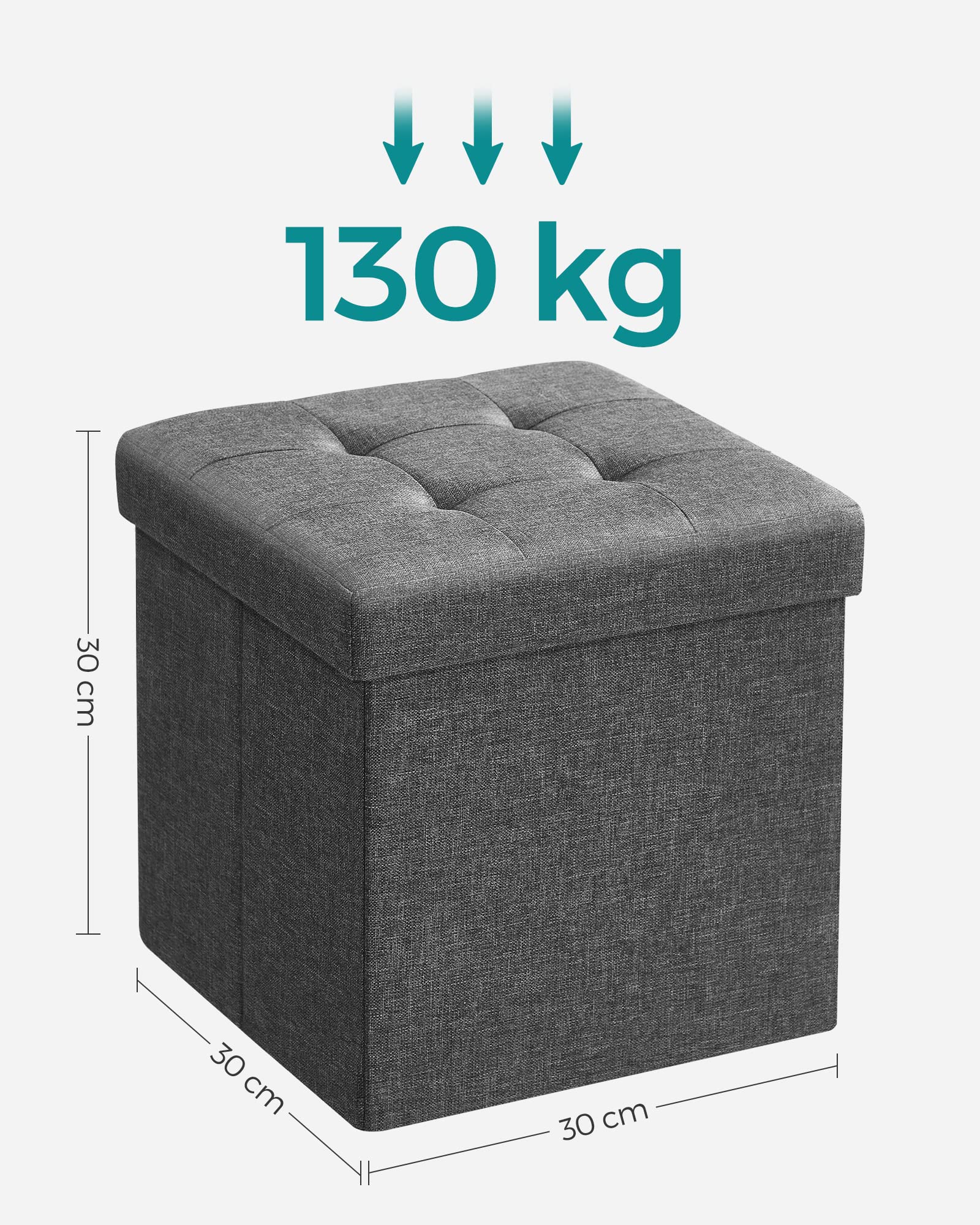 songmics-sitzbank-mit-stauraum-30-cm-2er-set-dunkelgrau-lsf426g02 image 2