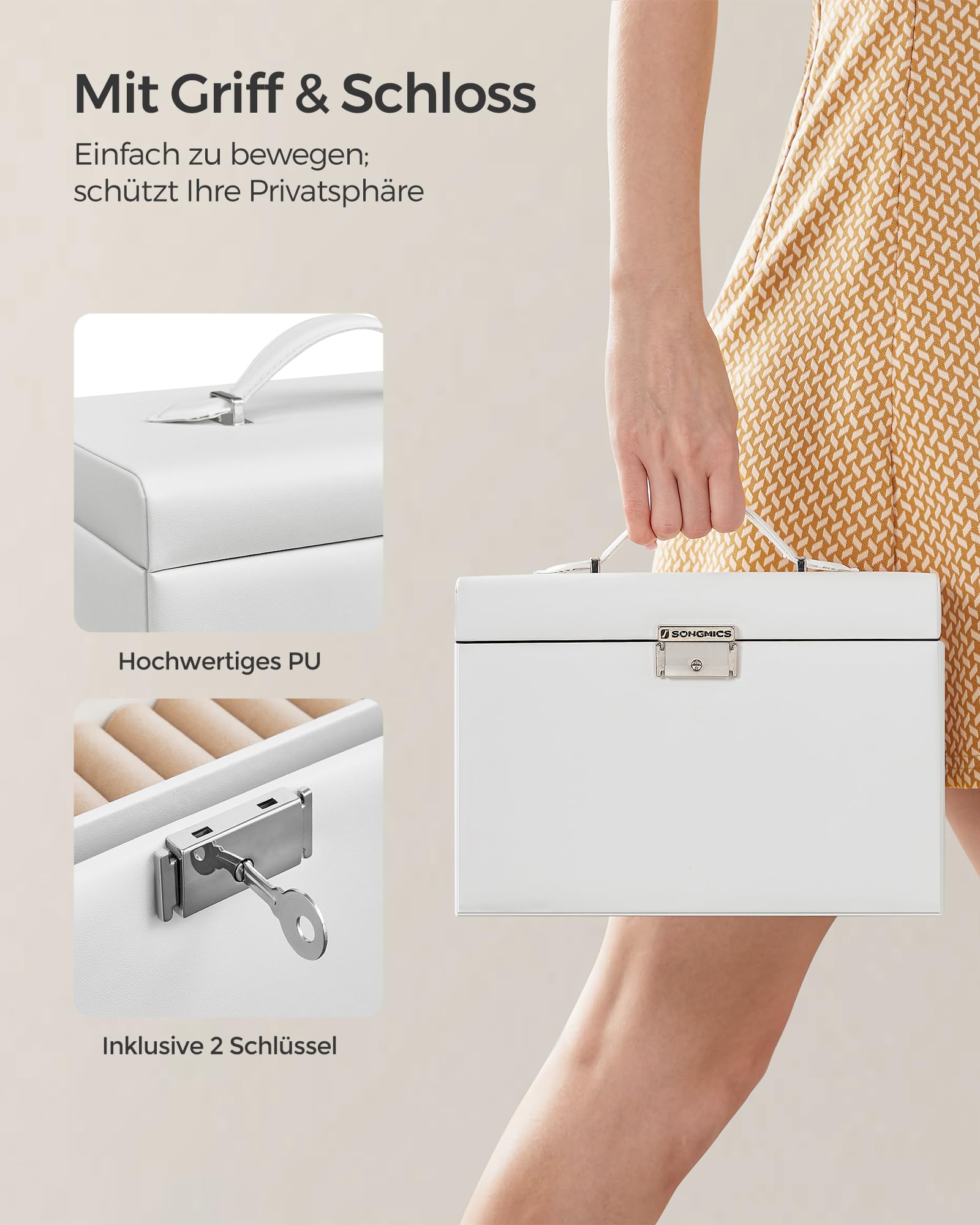 songmics-schmuckk-stchen-3-ebenen-jbc121w-mit-2-schubladen-mini-reisebox-schloss image 5
