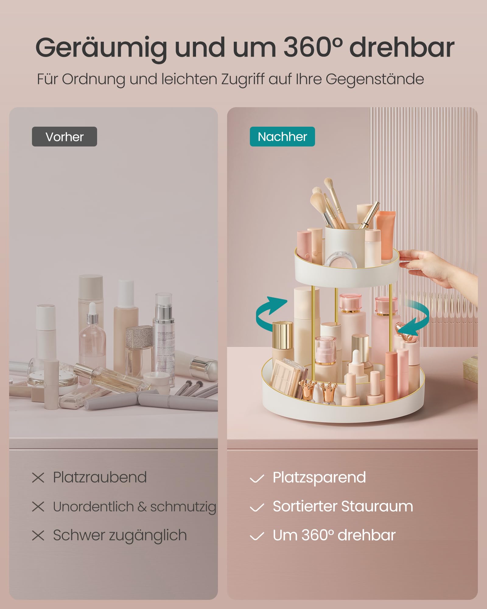 songmics-make-up-organizer-drehbar-jka027w01-2-ebenen-rund-wei-goldfarben image 5