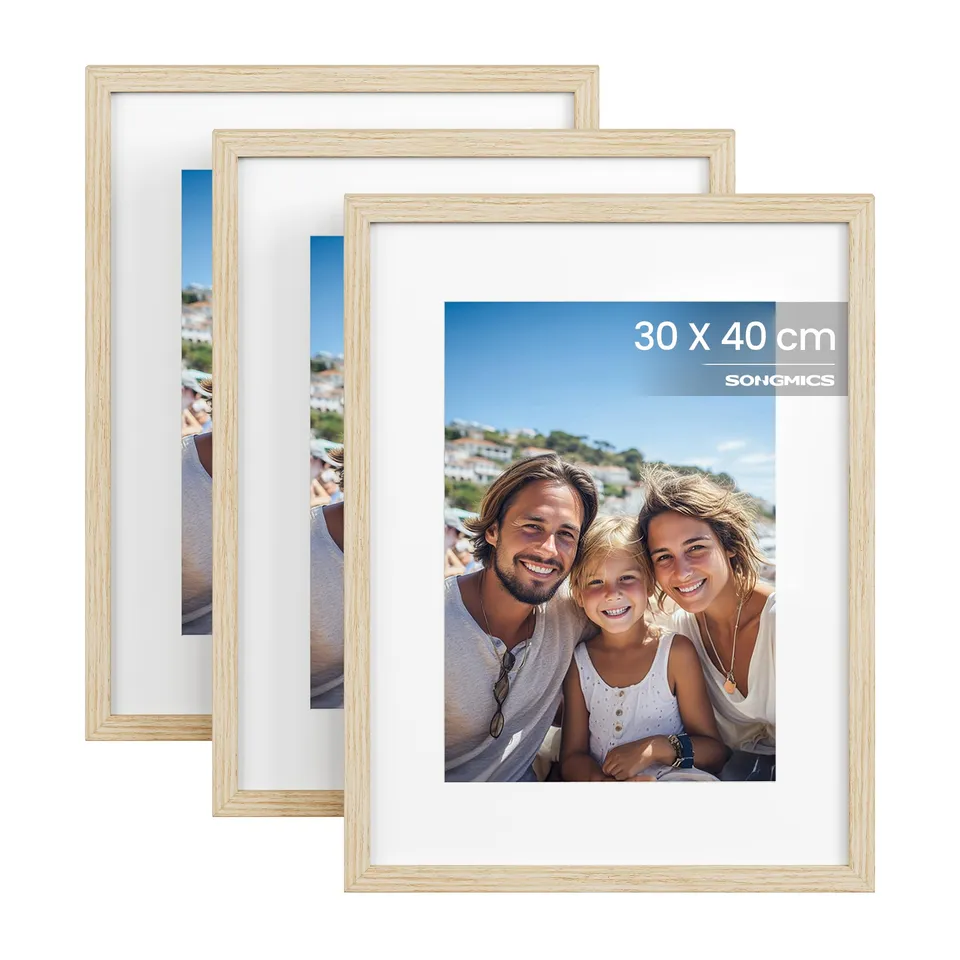 songmics-bilderrahmen-30-x-40-cm-rpf057yz01-3er-set-naturfarben image 1