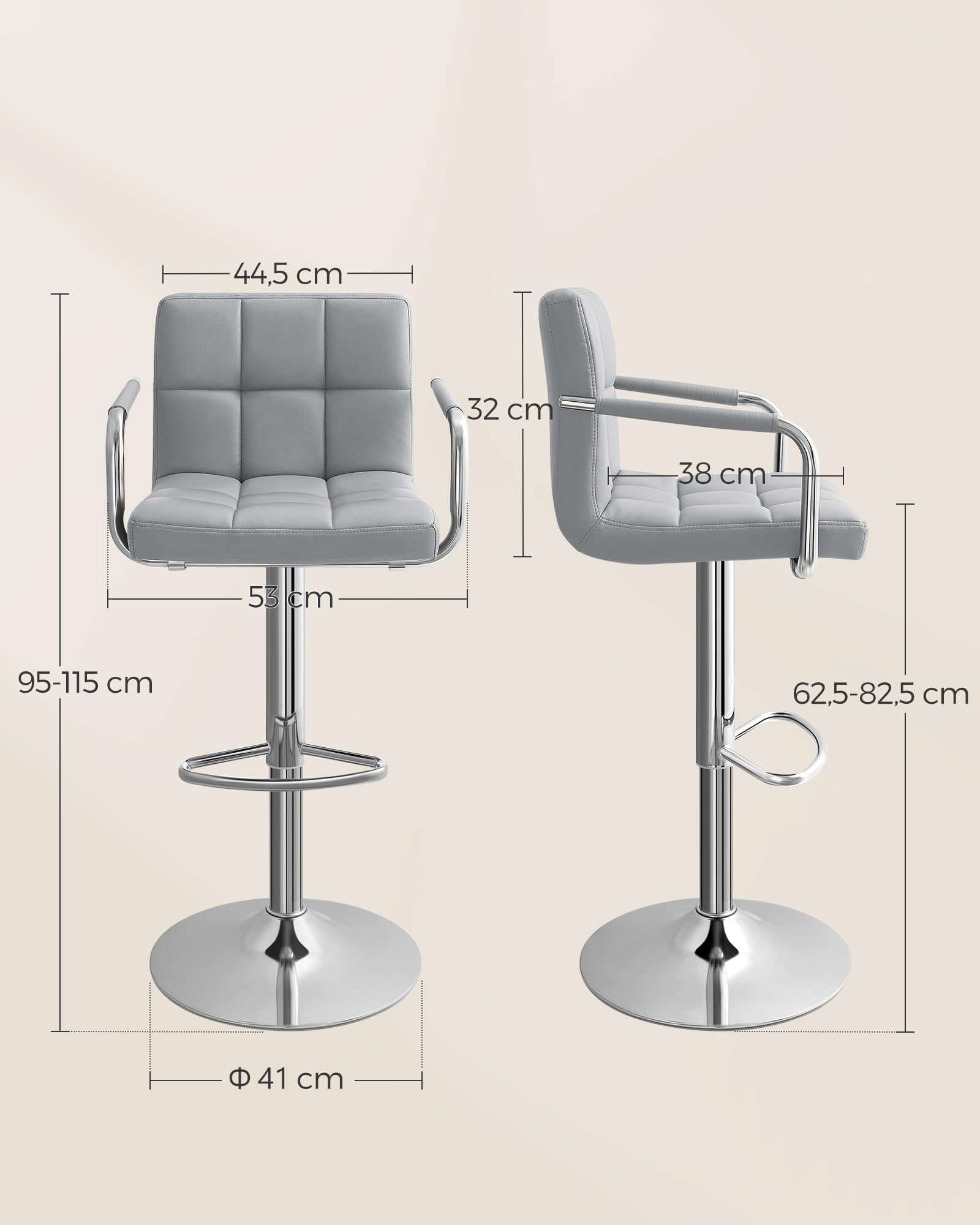 songmics-barhocker-ljb93g-2er-set-h-henverstellbar-kunstleder-hellgrau image 3