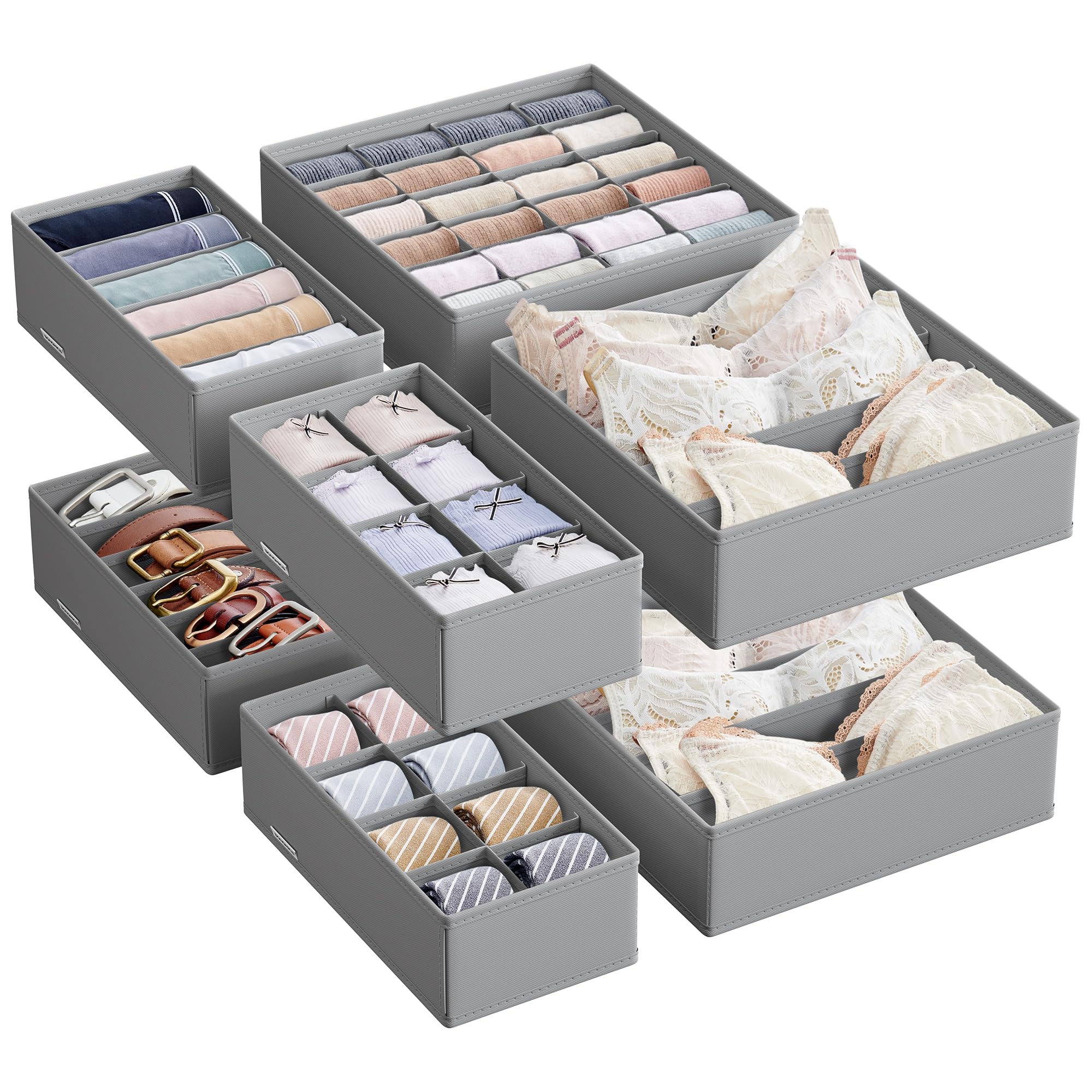 songmics-unterw-sche-organizer-8er-set-faltbar-rosa-rus008p01 image 8