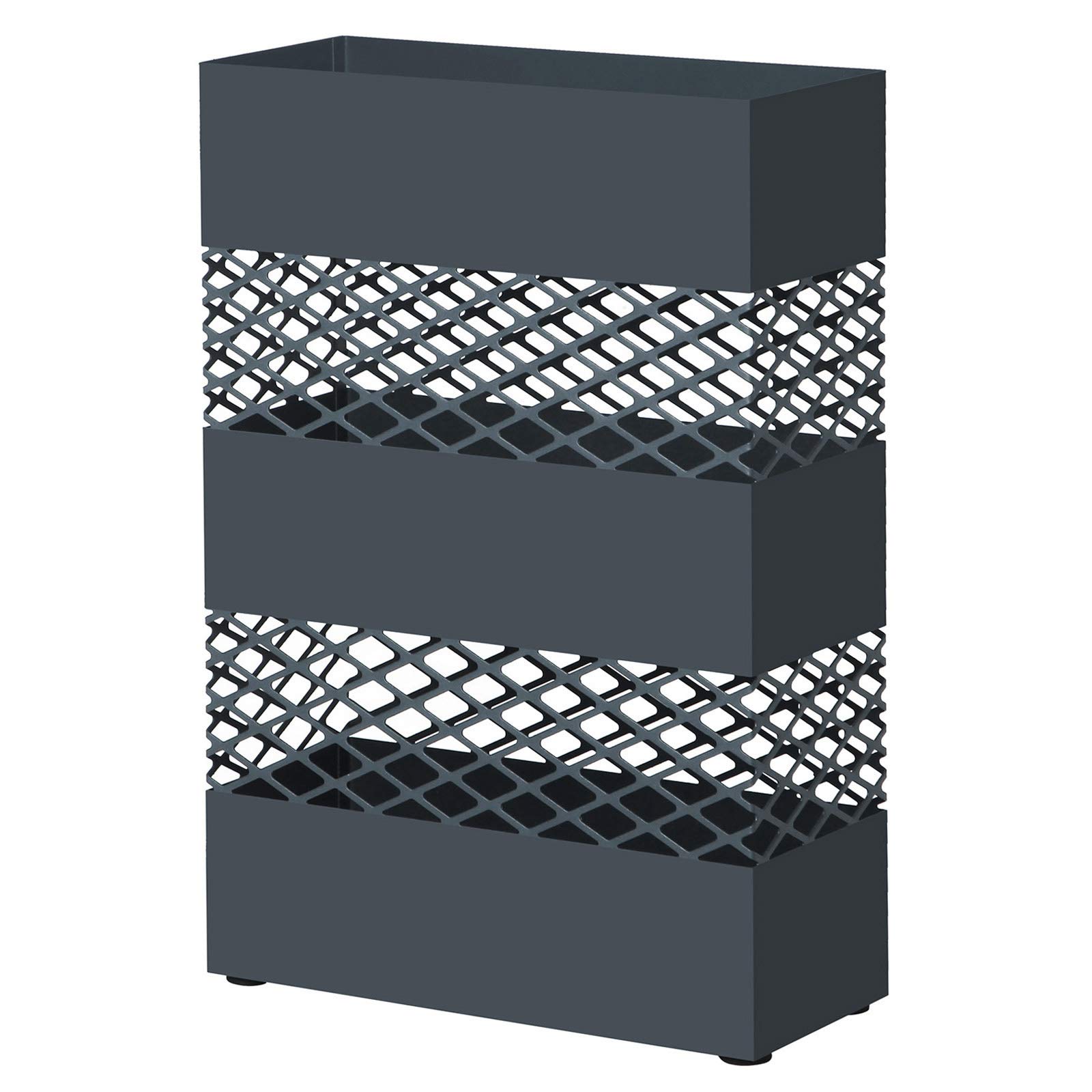 songmics-regenschirmst-nder-aus-metall-gitter-design-28-x-12-x-41-cm-anthrazit image 1