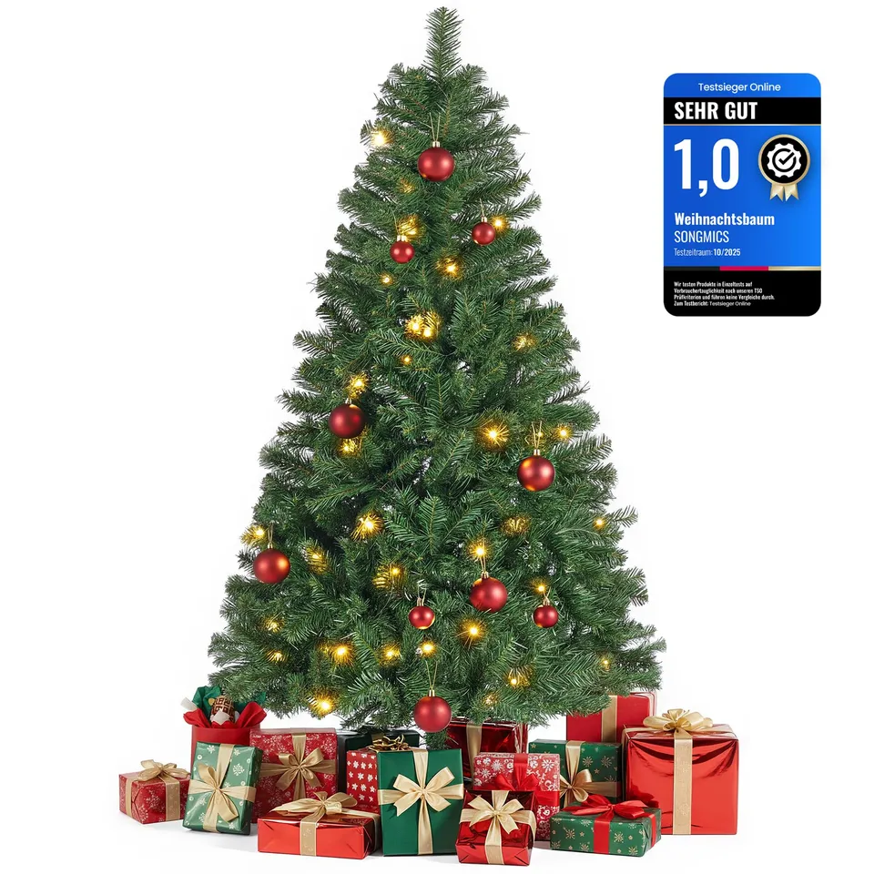 songmics-k-nstlicher-weihnachtsbaum-150-cm-mit-beleuchtung image 1
