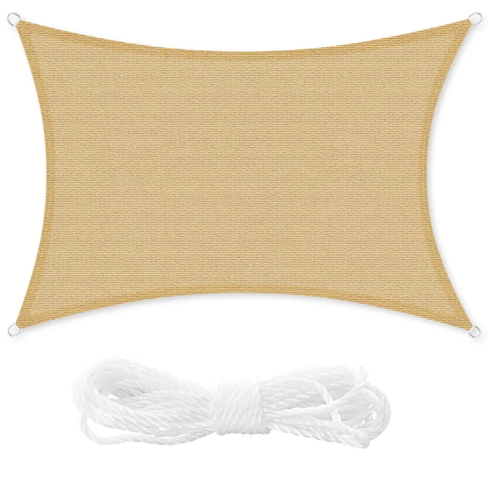 songmics-sonnensegel-4-9-x-3-7-m-rechteckig-konkav-sandgelb image 1