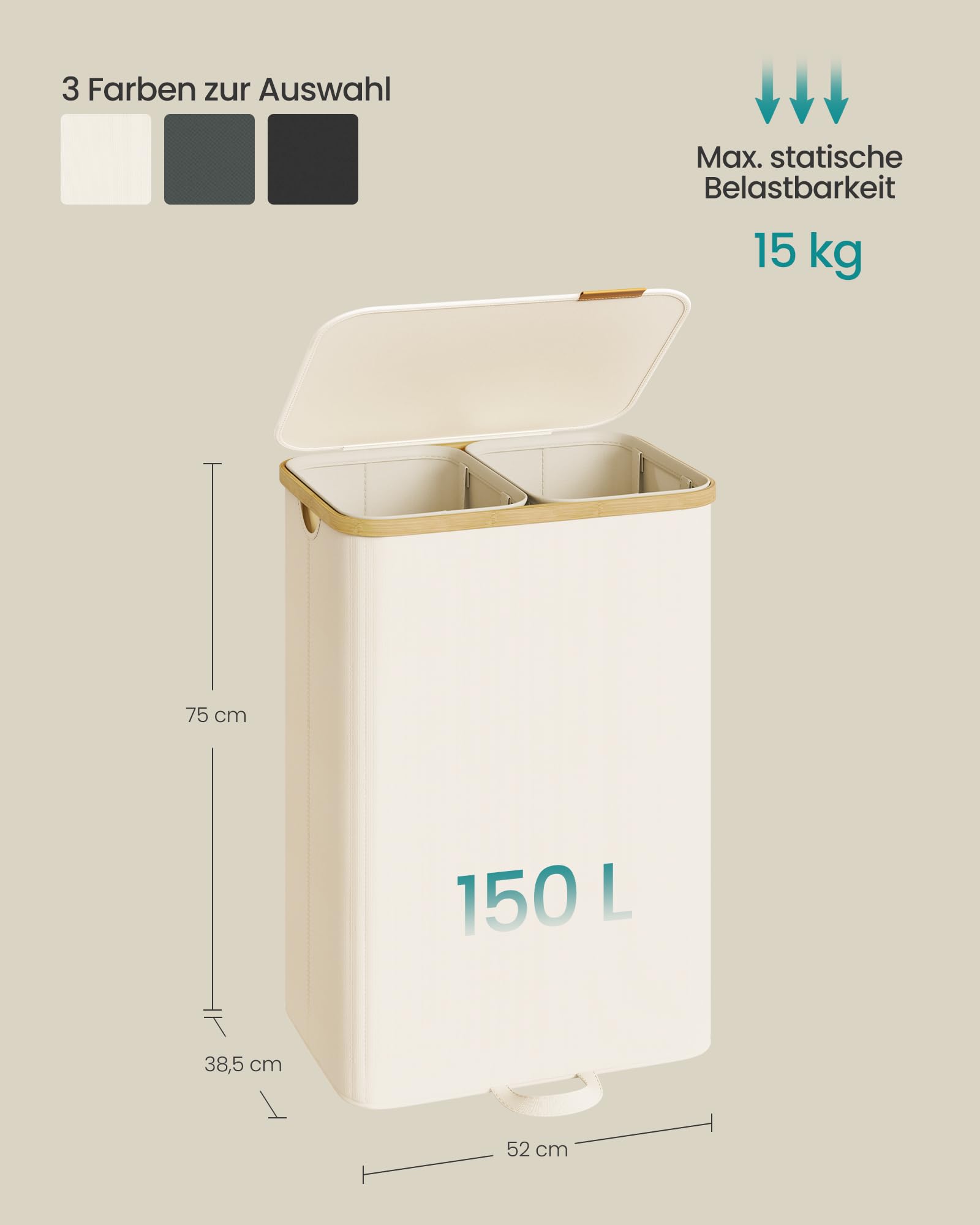songmics-w-schekorb-mit-deckel-150-l-2-f-cher-bambusrahmen image 6