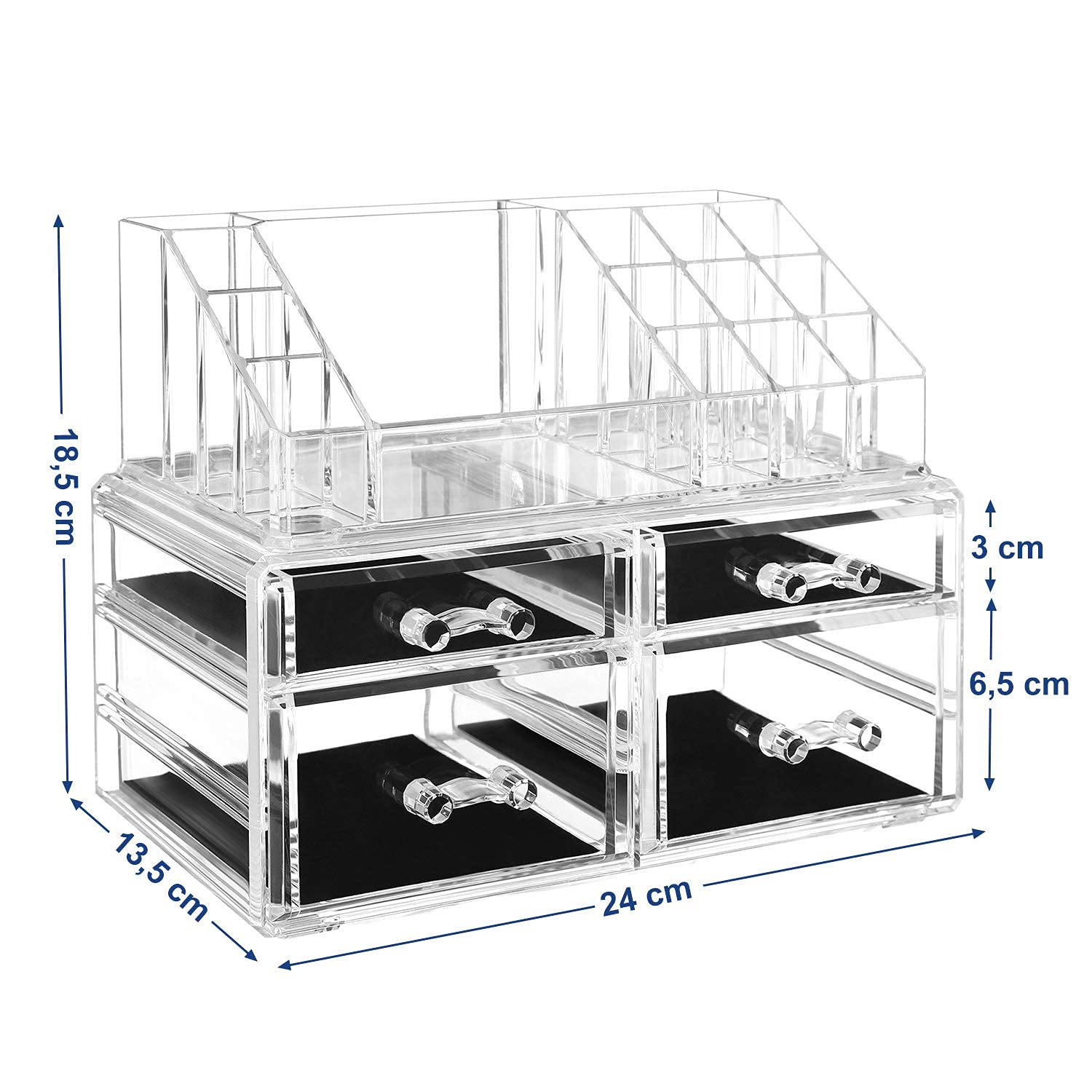 songmics-kosmetik-organizer-acryl-mit-4-schubladen-transparent-jka005tp image 6