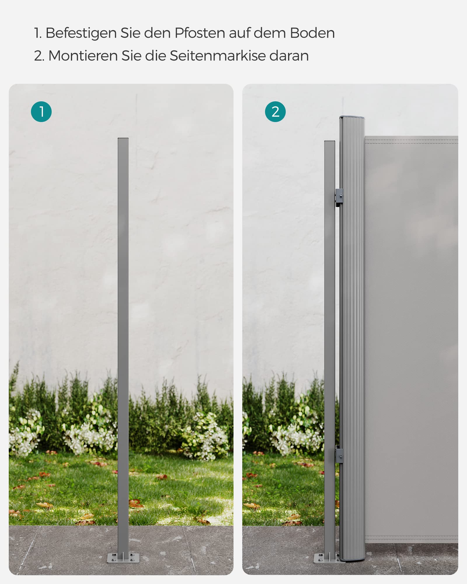 songmics-standpfosten-gsa002-f-r-seitenmarkise-pulverbeschichteter-stahl-grau-15 image 5
