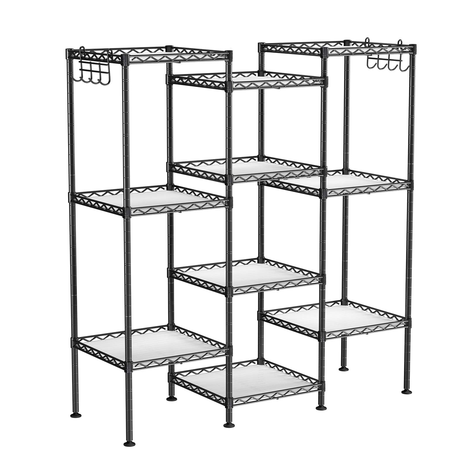 songmics-badezimmerregal-lgr23bk-standregal-5-ebenen-30-x-30-x-123-5-cm-schwarz- image 7
