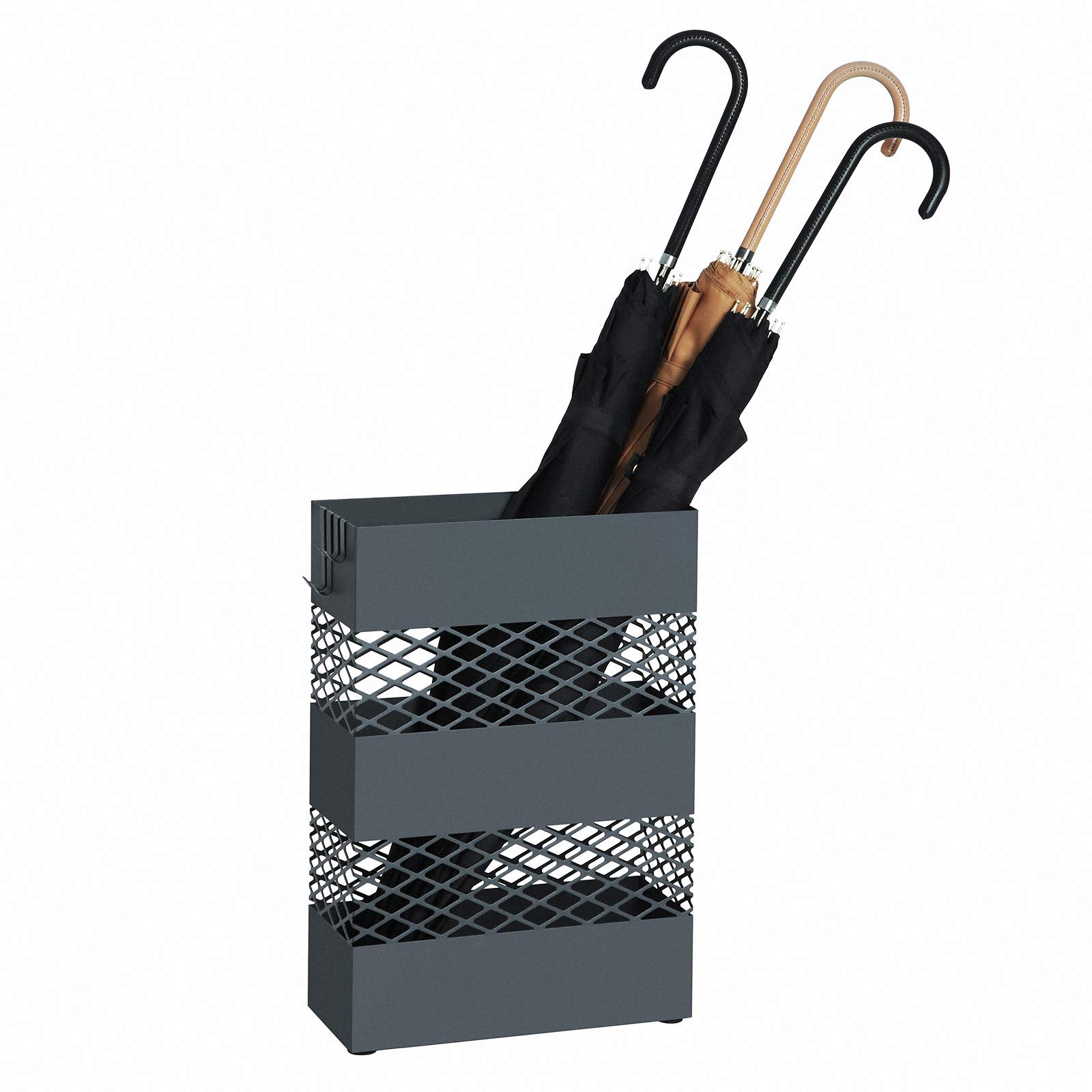 songmics-regenschirmst-nder-aus-metall-gitter-design-28-x-12-x-41-cm-anthrazit image 2