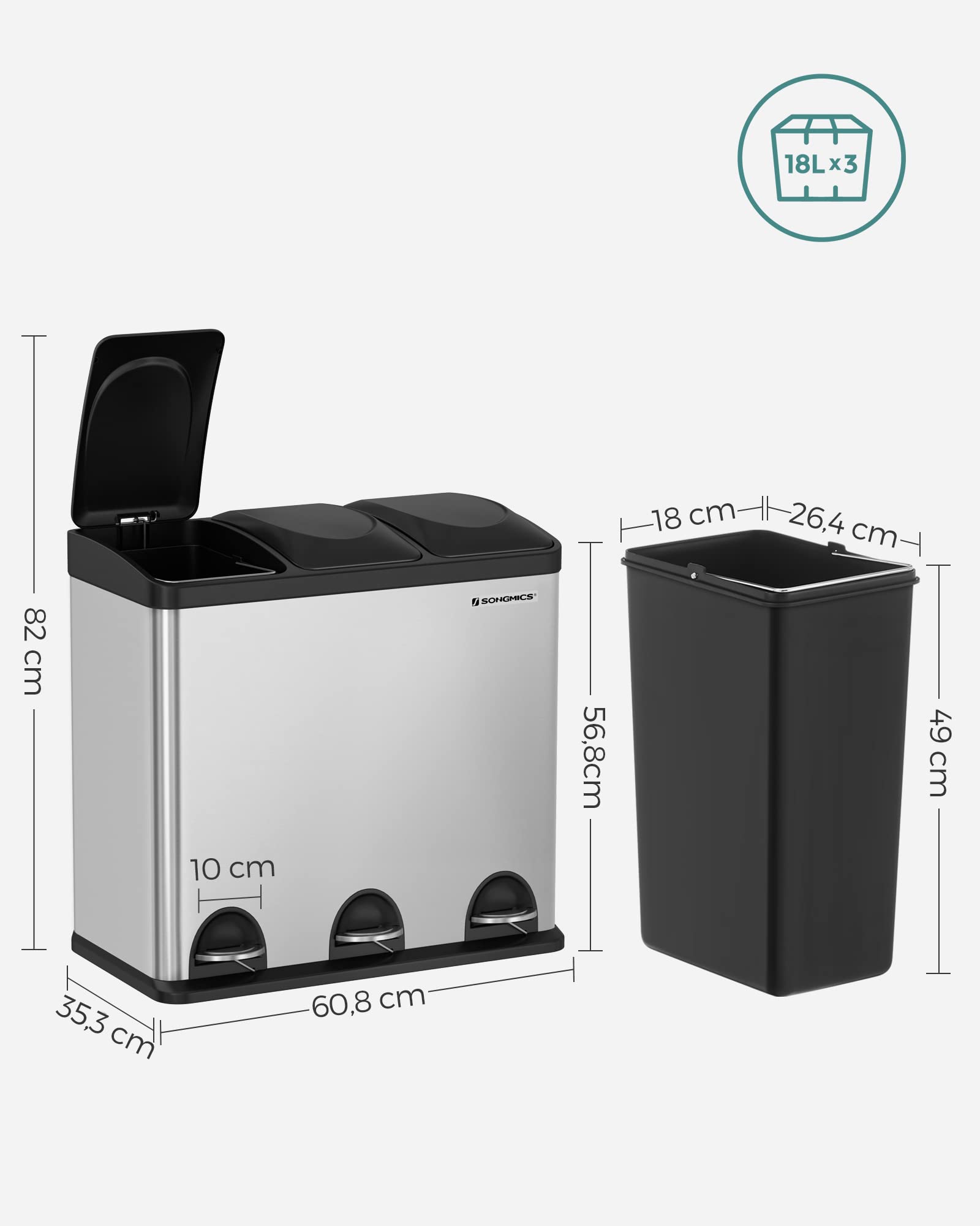 songmics-m-lleimer-k-che-3-f-cher-54-liter-treteimer image 5
