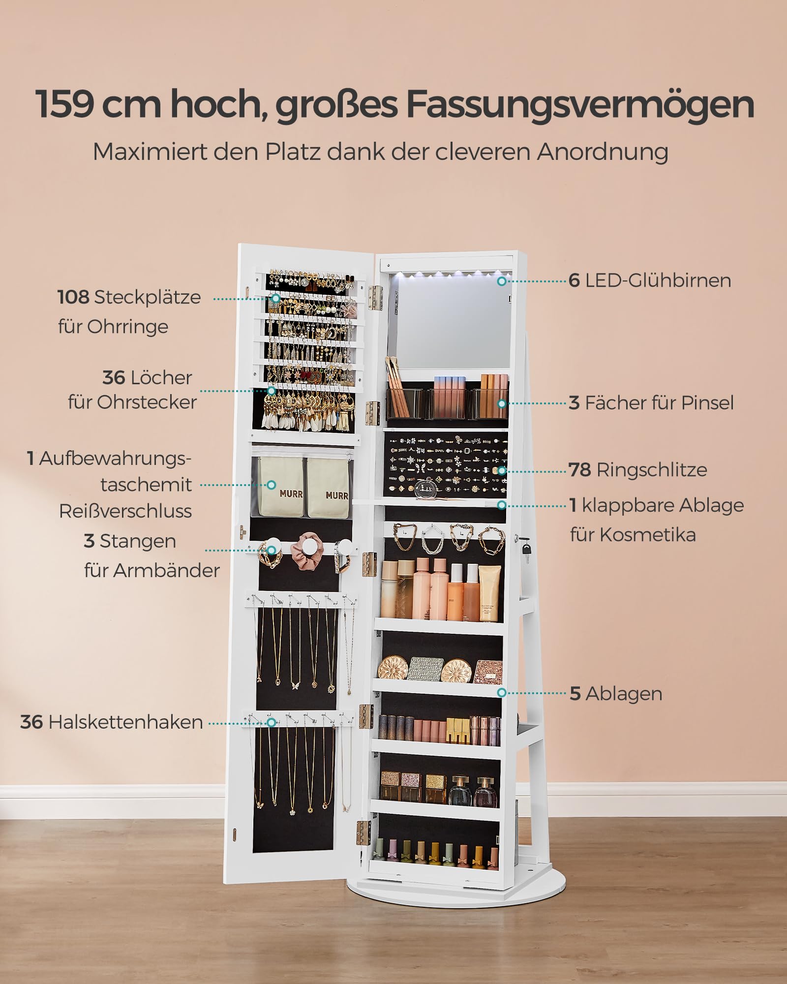 songmics-schmuckschrank-mit-led-beleuchtung-und-spiegel-jjc008w03-wolkenwei-absc image 5
