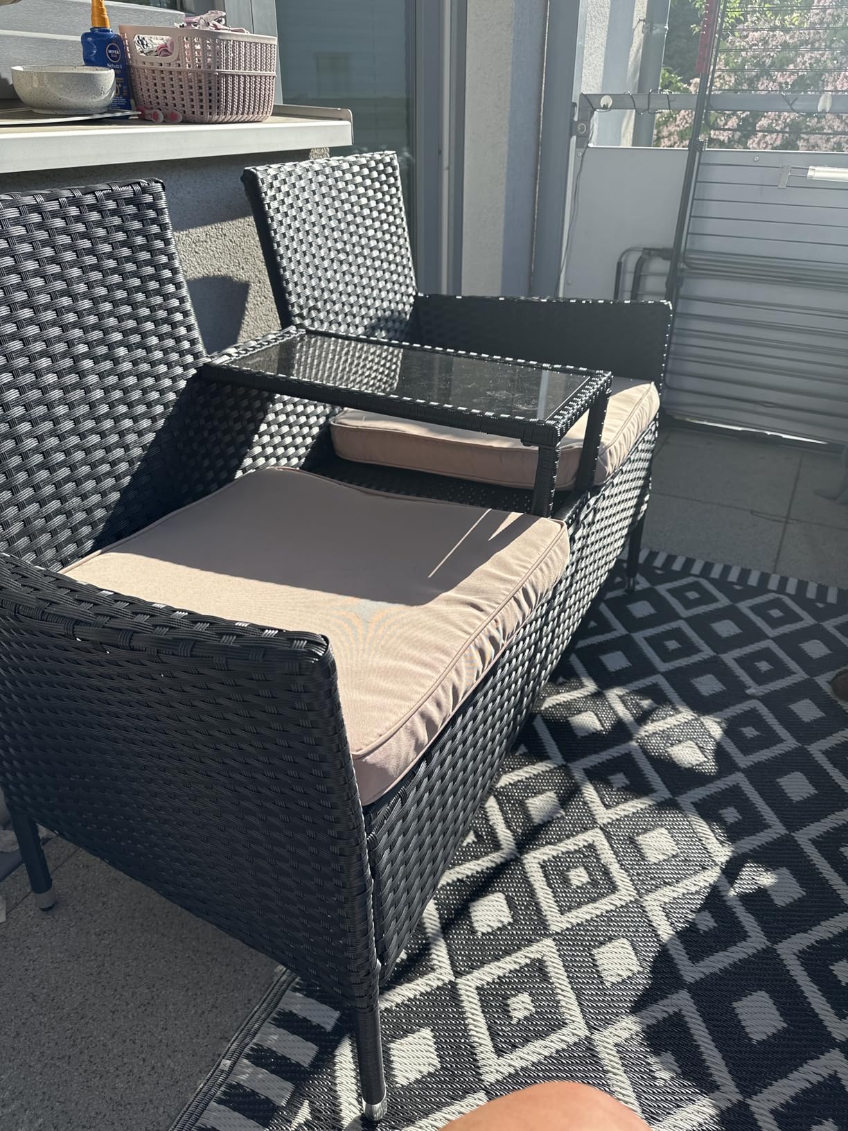 Perfekt für schmalen Balkon