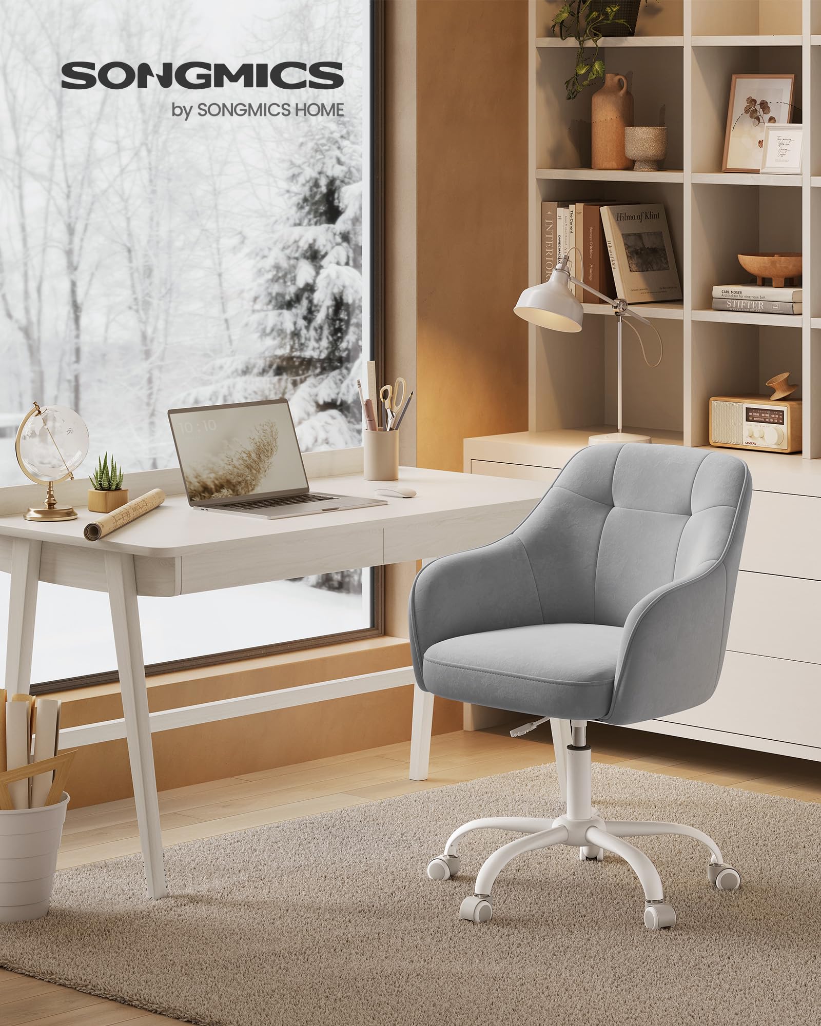 songmics-homeoffice-stuhl-drehstuhl-samt-h-henverstellbar-bis-110-kg-taubengrau- image 2