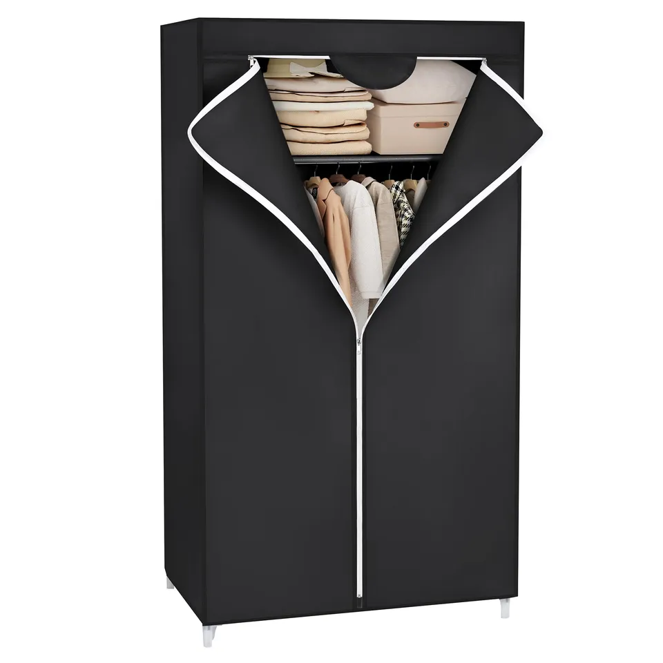 songmics-kleiderschrank-stoffschrank-75-x-45-x-160-cm-schwarz image 1