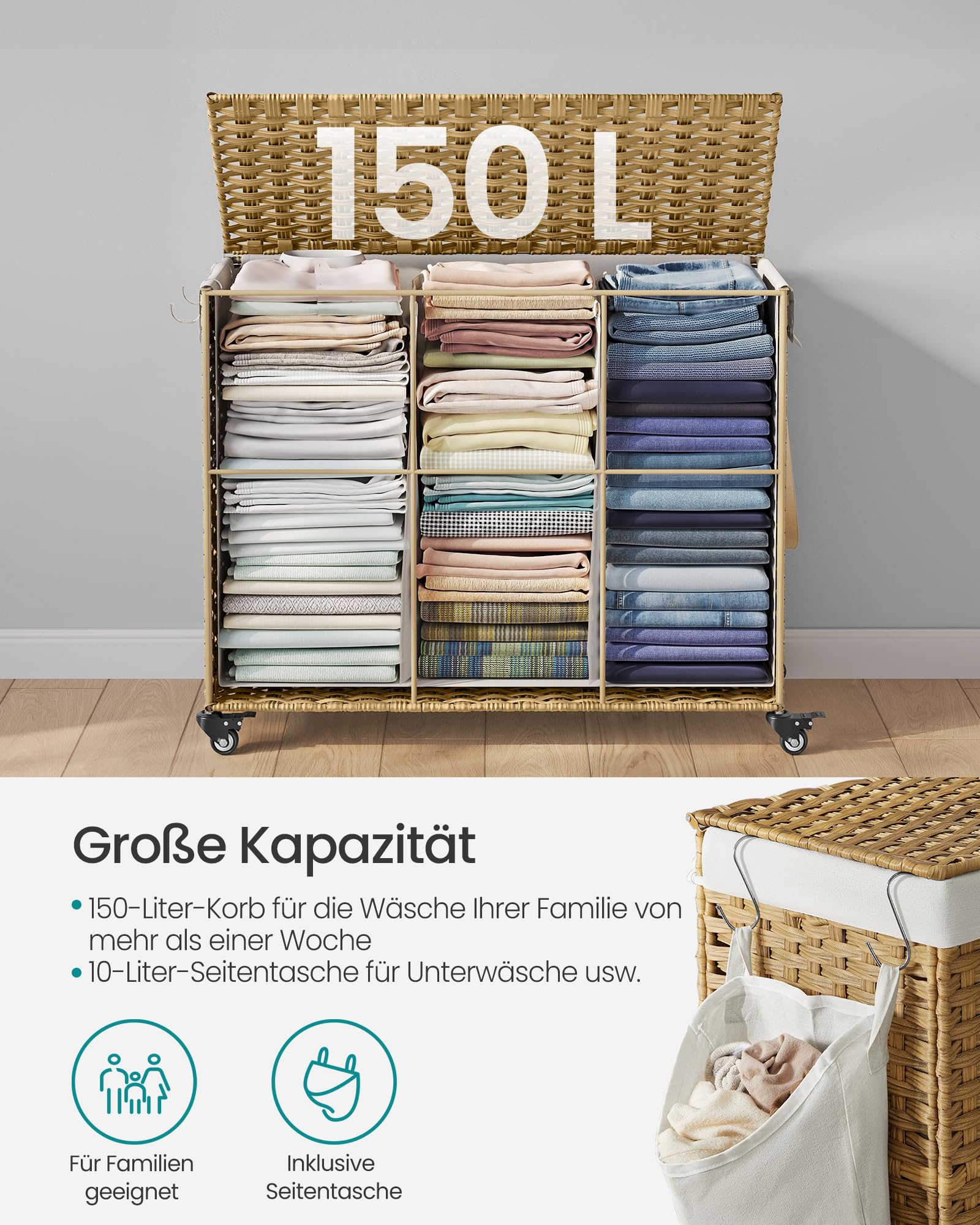 songmics-w-schekorb-mit-deckel-lcb365n01-w-schesammler-3-f-cher-160-l-mit-rollen image 6